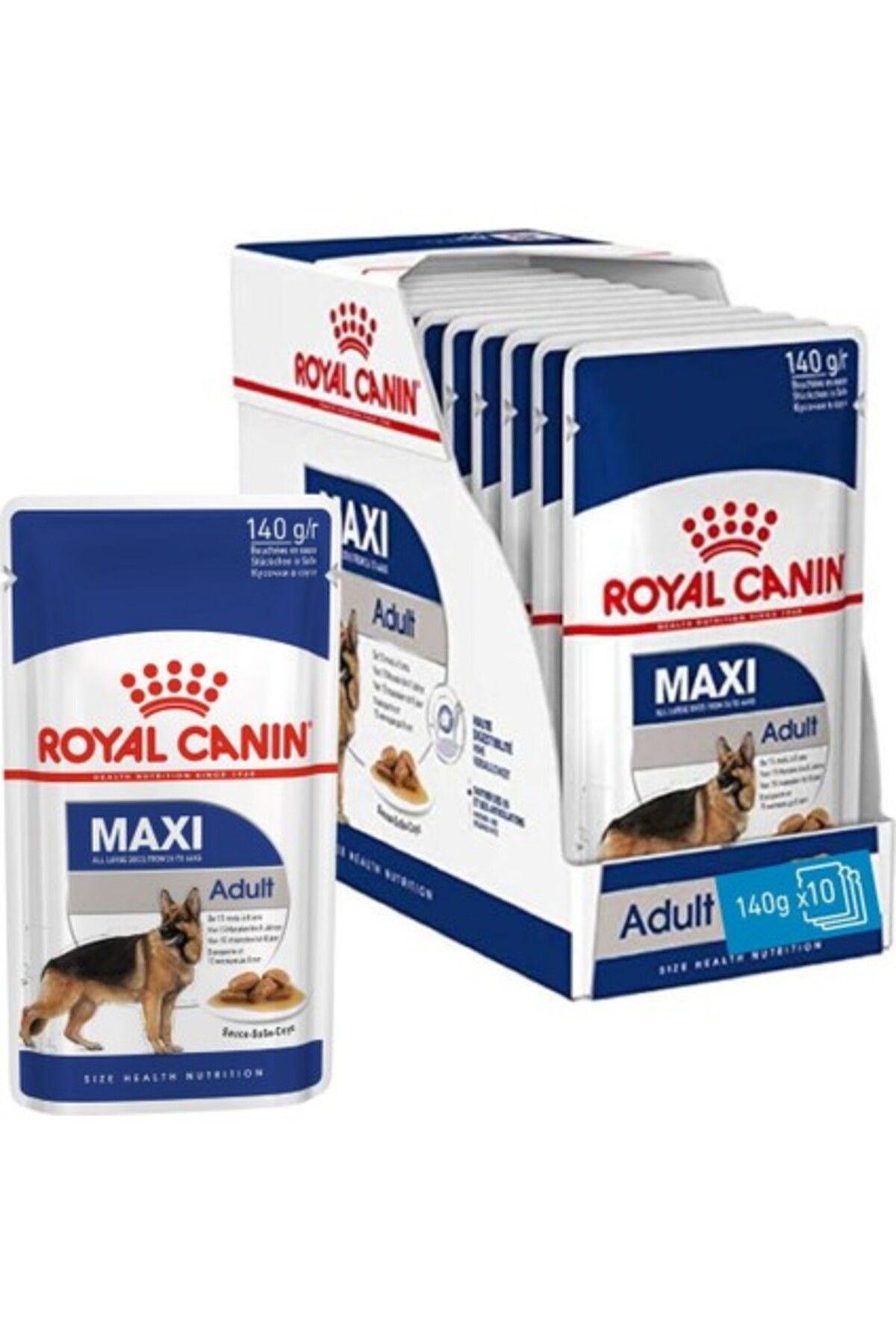 Royal Canin Maxi Adult Gravy Yetişkin Köpek Yaş Maması 140 gr X 10 Adet