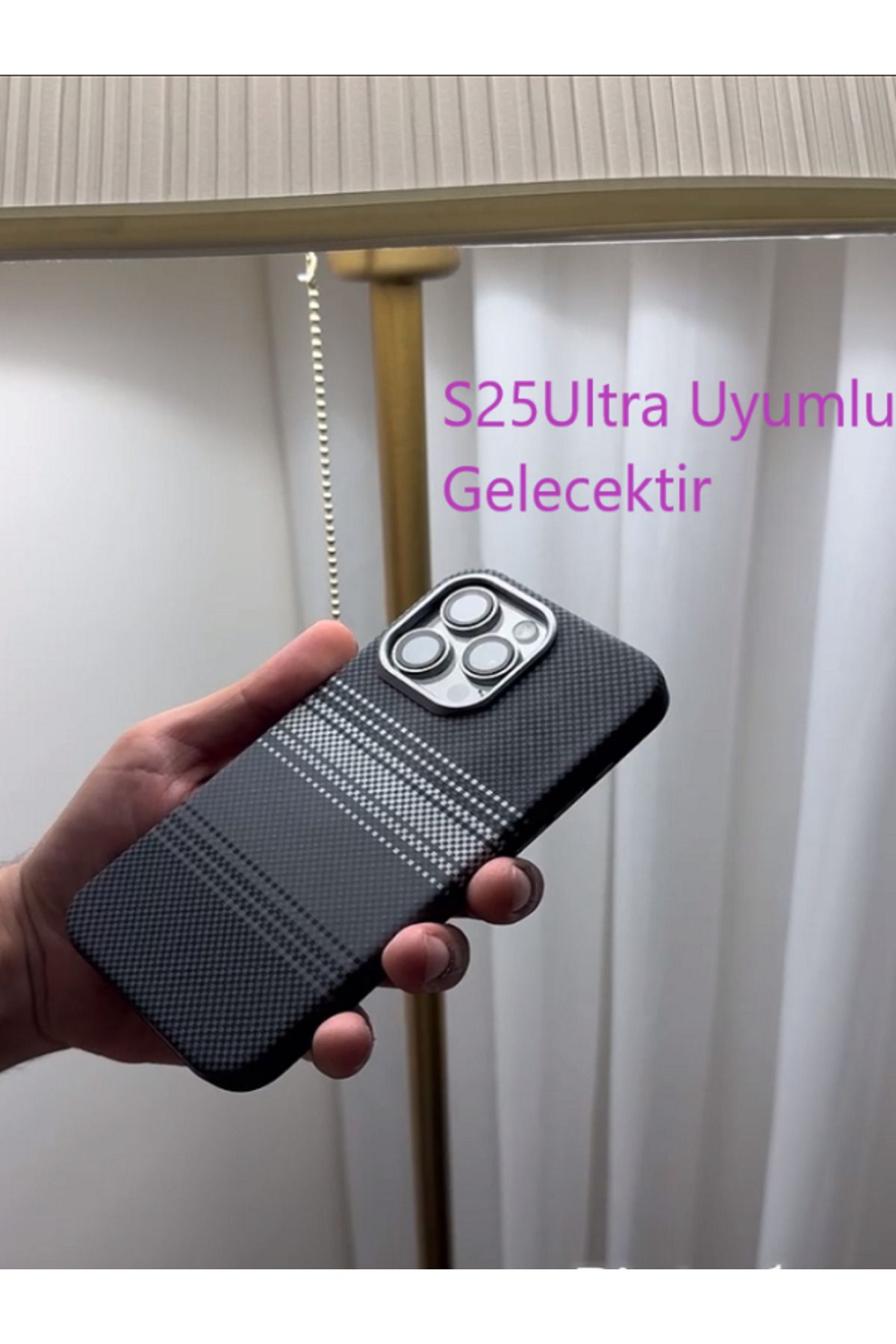 Kılıforyum Samsung Galaxy S25Ultra Karbon Kılıf Kamera Koruma Metal Çerçeveli Mıknatıslı Magsafe Destekli