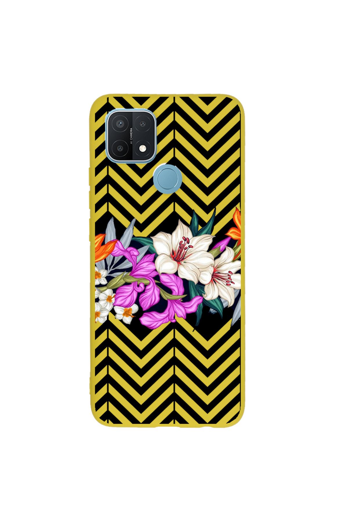 Royaleks Oppo A15 Lansman Kılıf - Çiçek