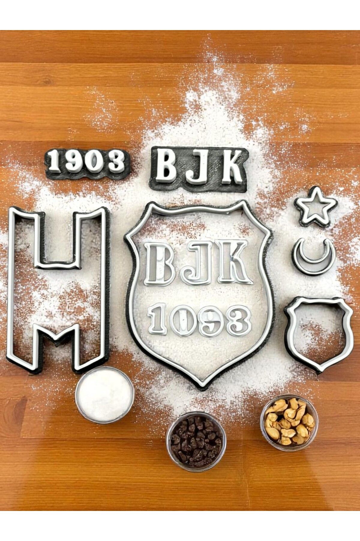 AlisTech bjk-logo-kurabiye-kalıbı 8 Cm