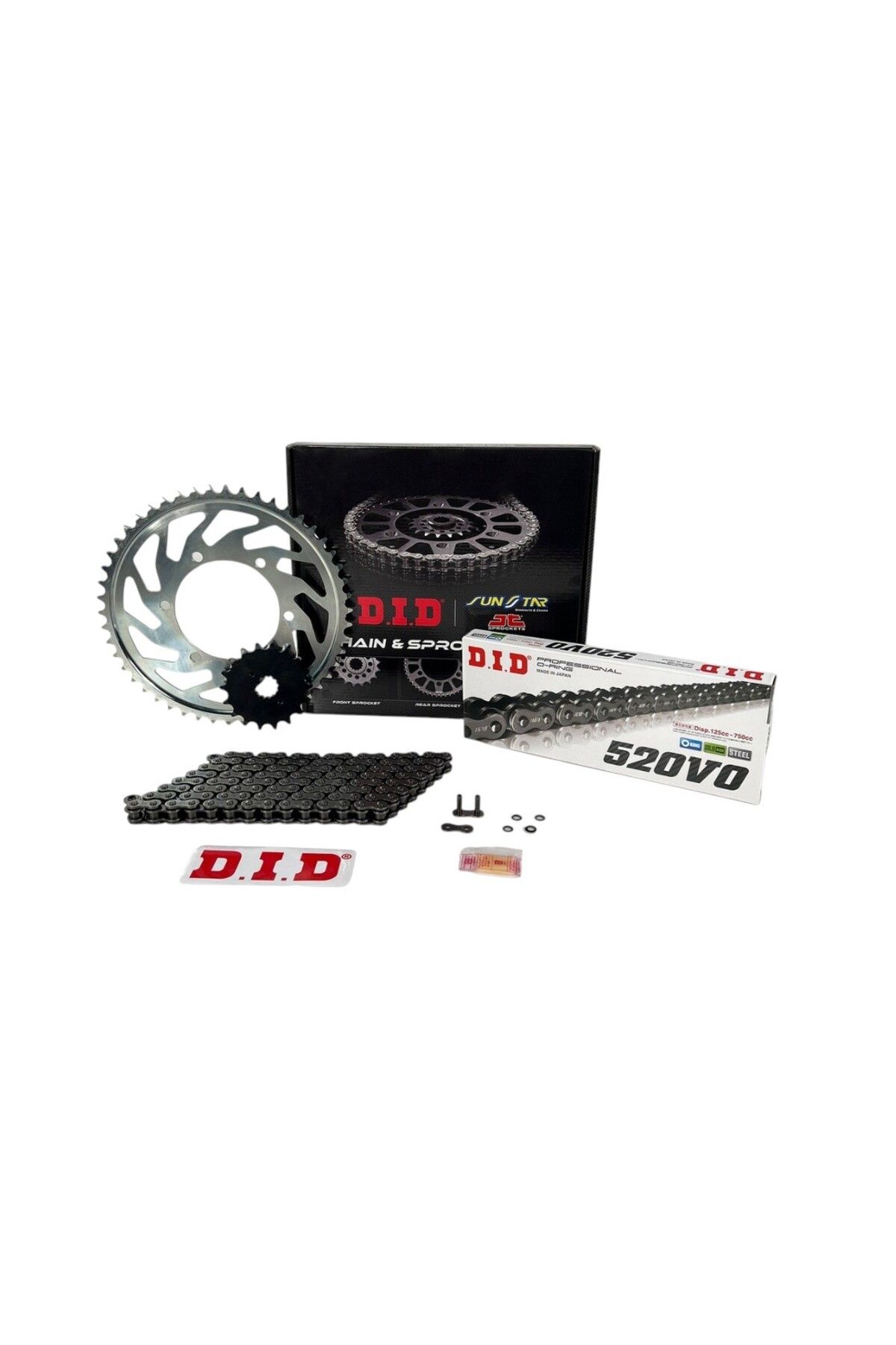 D.I.D Dıd Jt Çelik Zincir Dişli Seti 520v0 Orıng Yamaha Yzf-r25 Mt-25 2015-2022 14t 43t 112l