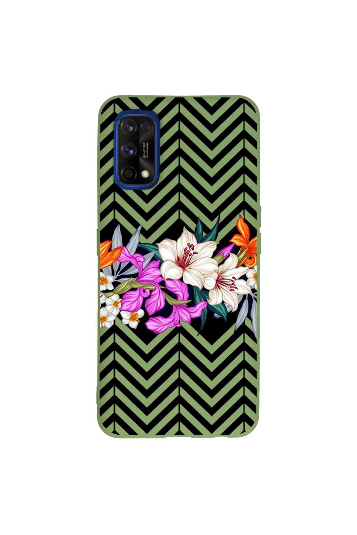 Royaleks Realme 7 Pro Lansman Kılıf - Çiçek