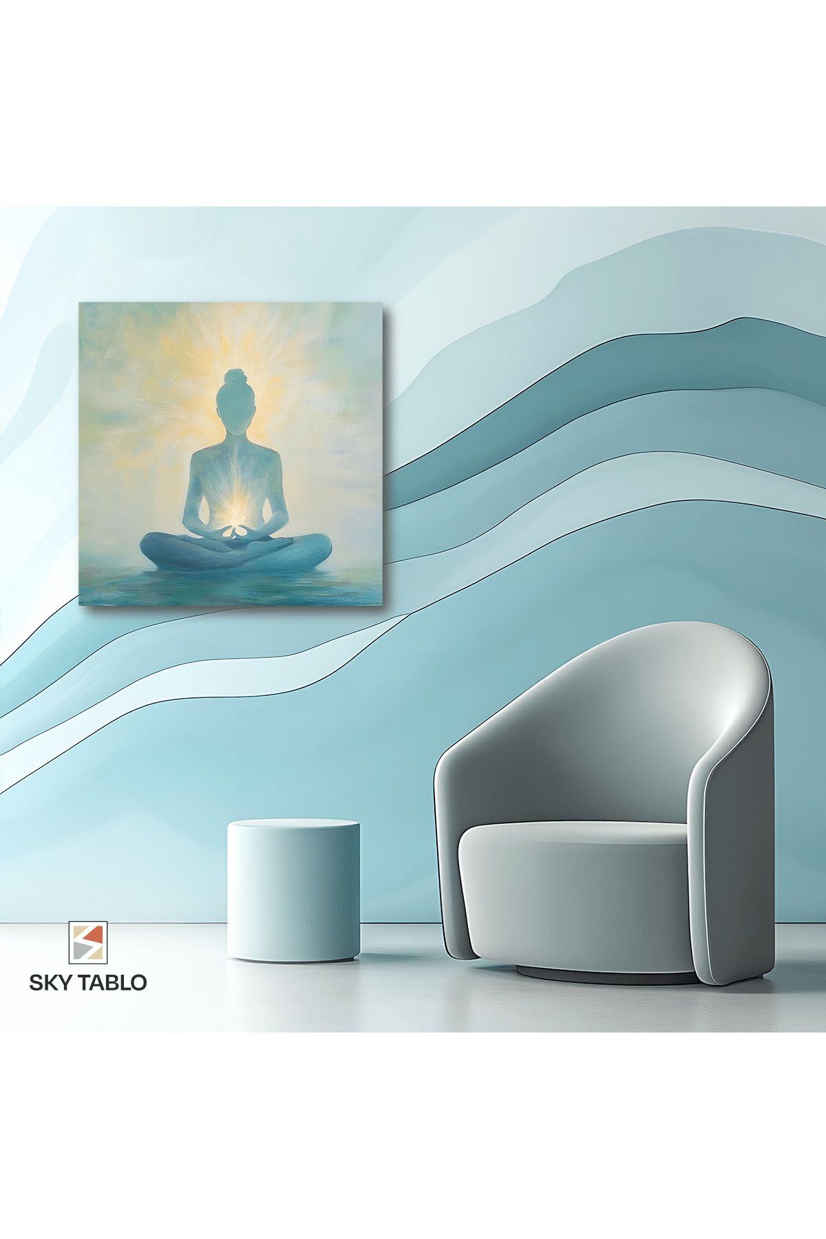 Home Mavi Meditasyon Kanvas Tablo