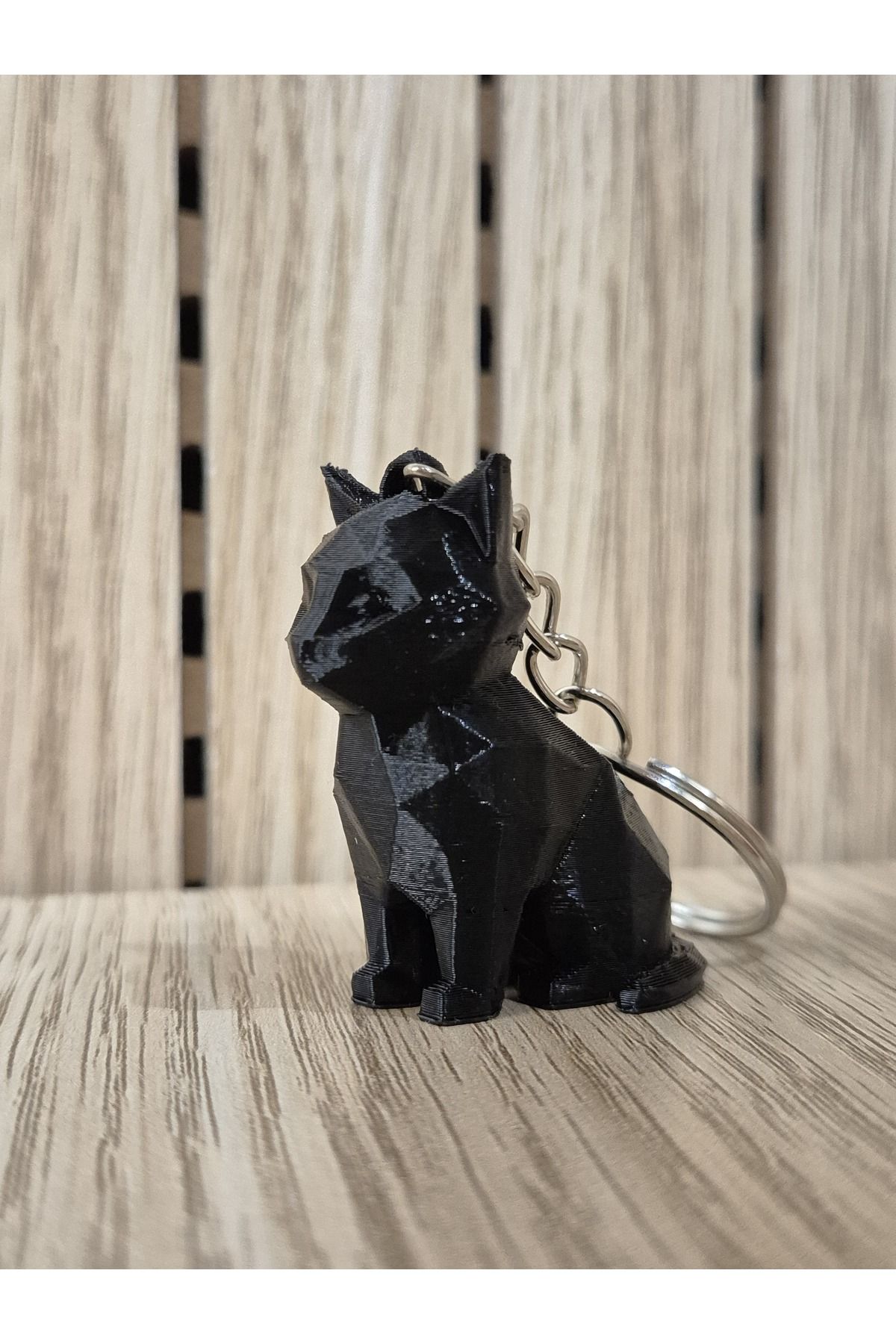yuzuco 3D Kedi Figürlü Anahtarlık