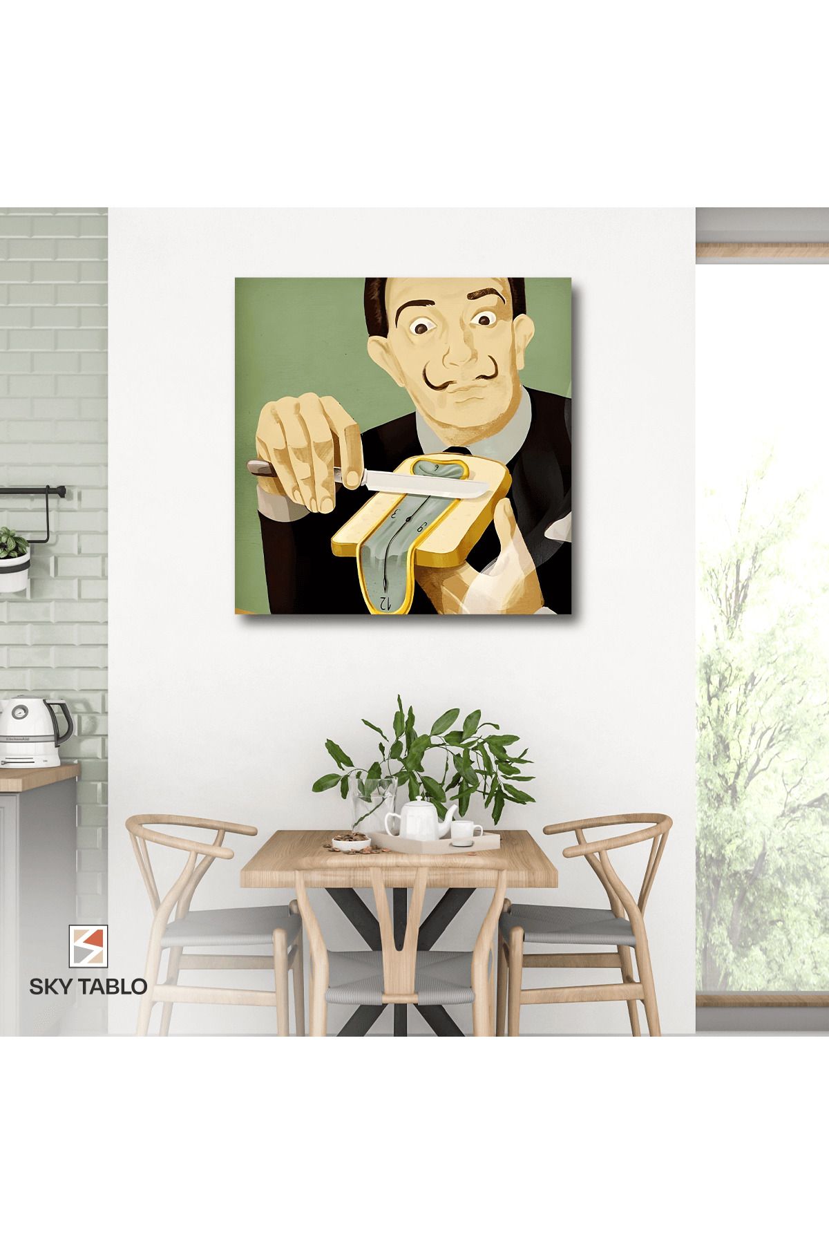 Home Saatli Ekmek Kanvas Tablo