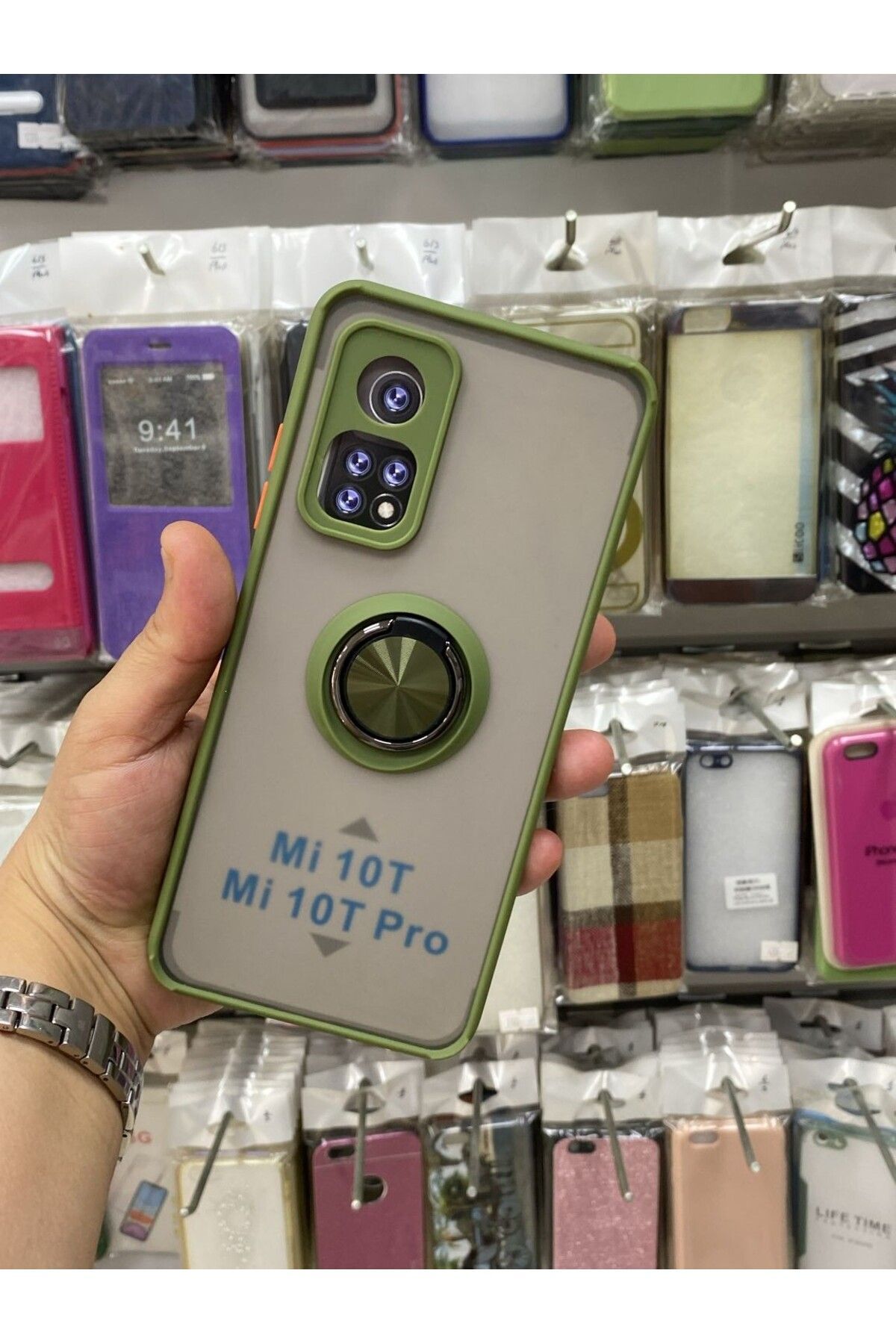 TECNOTREND Xiaomi Mİ 10T/ Mİ10T PRO Uyumlu Kılıf Montreal Yüzüklü Silikon Kapak