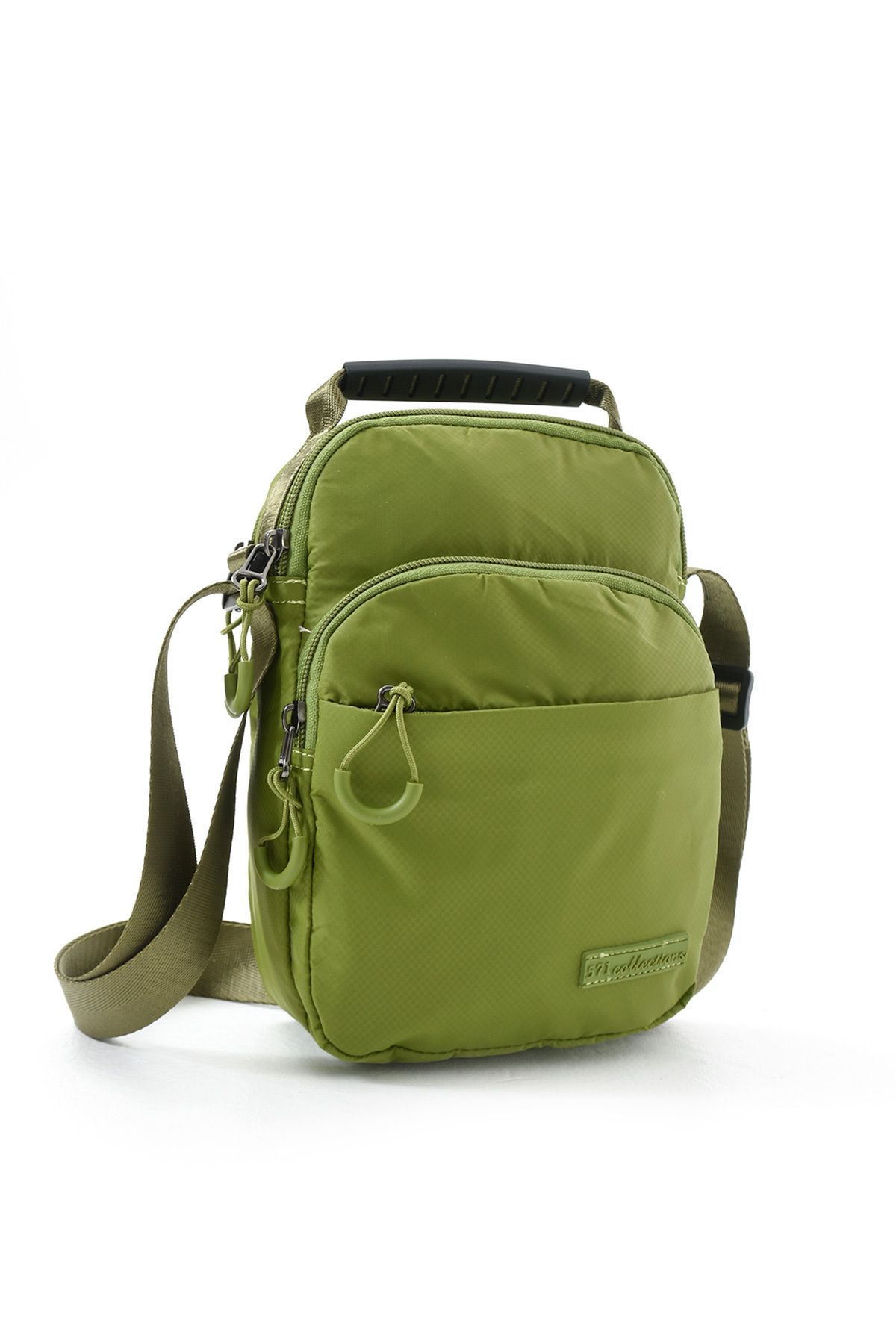 yuzuco Üç Bölmeli Unisex Göğüs (Bodybag) - El Çantası Açık Yeşil (Model: 571-9P)