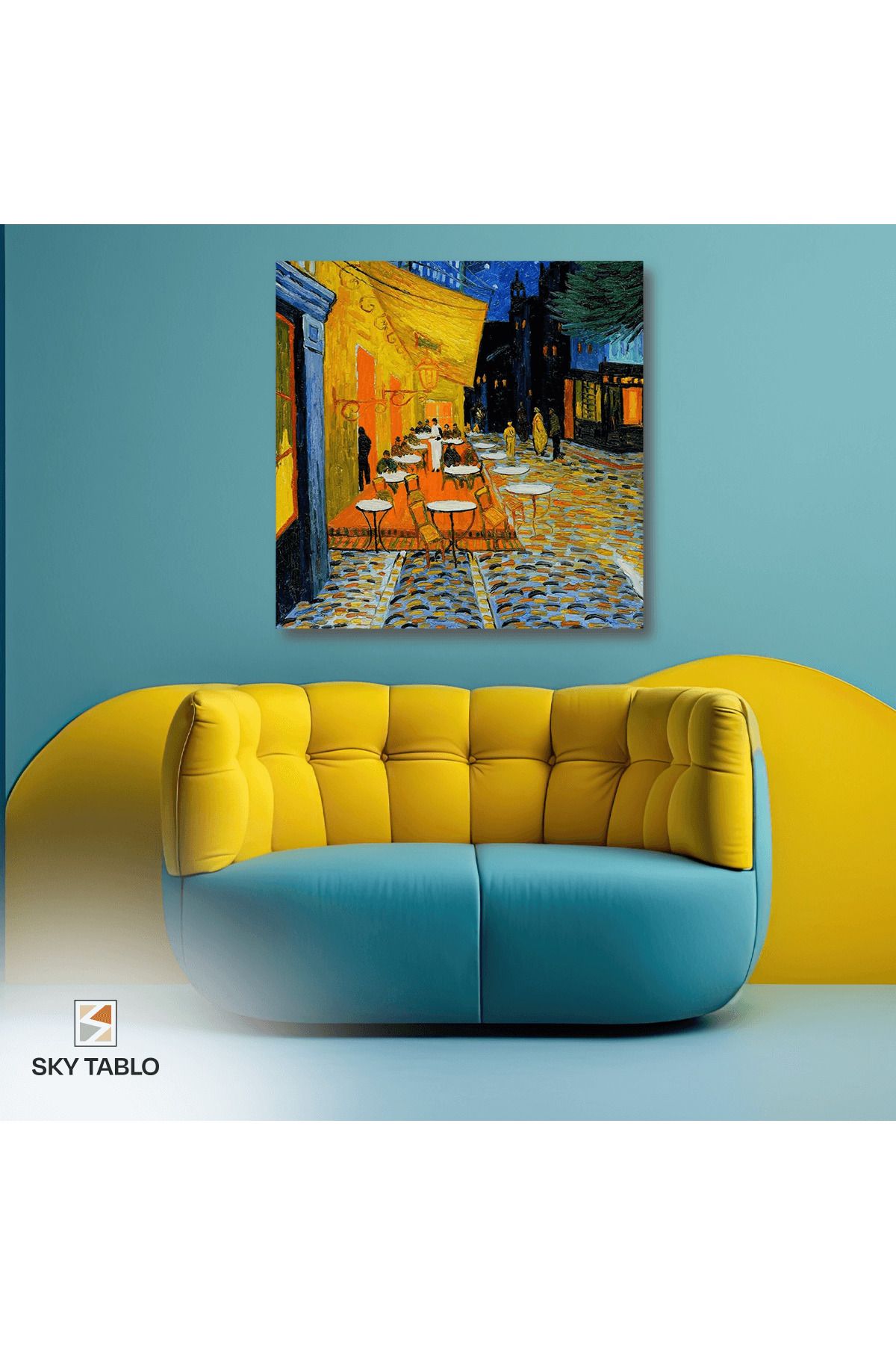 Home Gece Terasında Van Gogh Kanvas Tablo