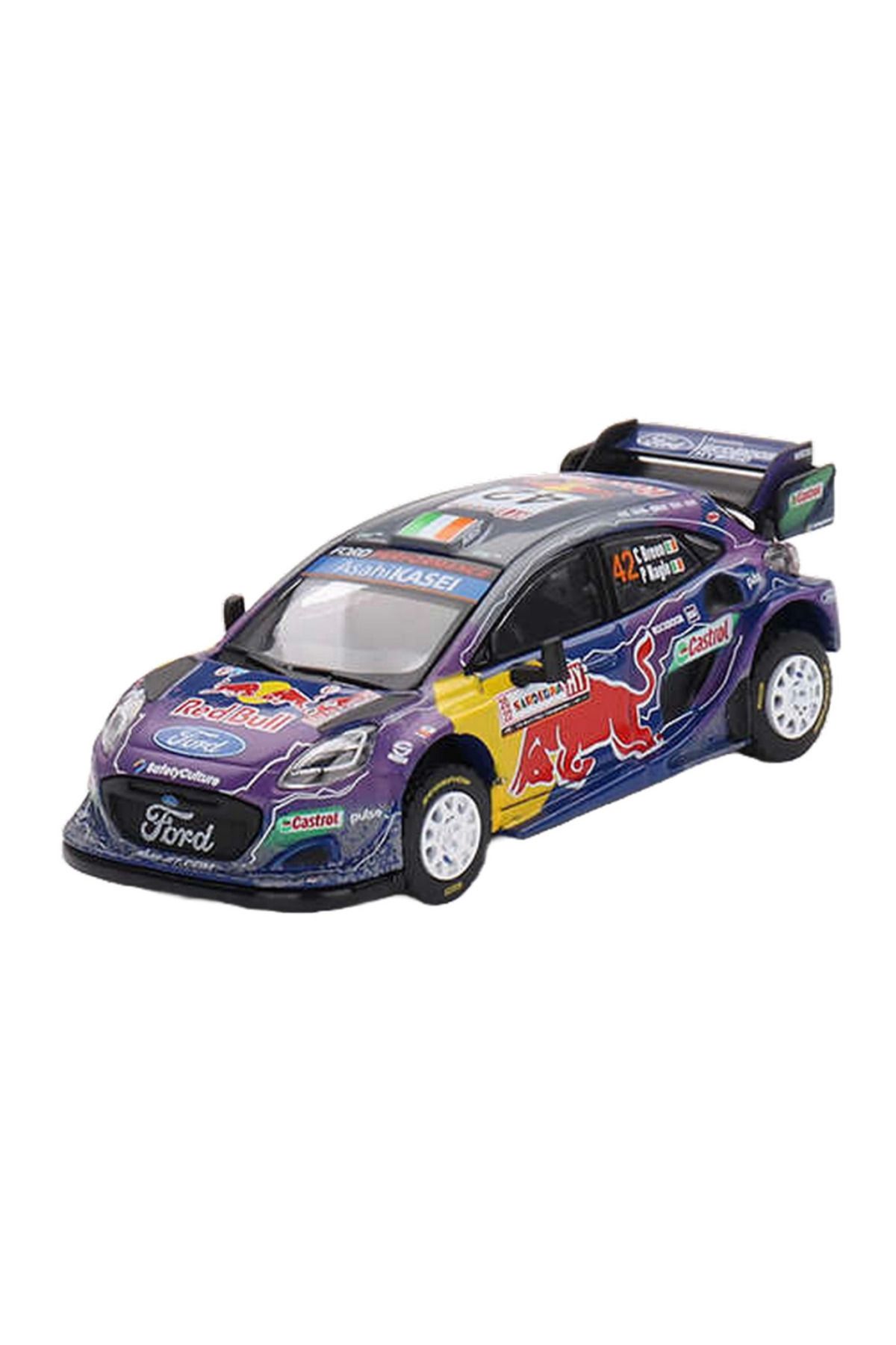 MR RZN STORE Mini GT 1/64 Ford Puma Rally1 M-Sport Ford WRT 2022 Rally Italia Sardegna Place