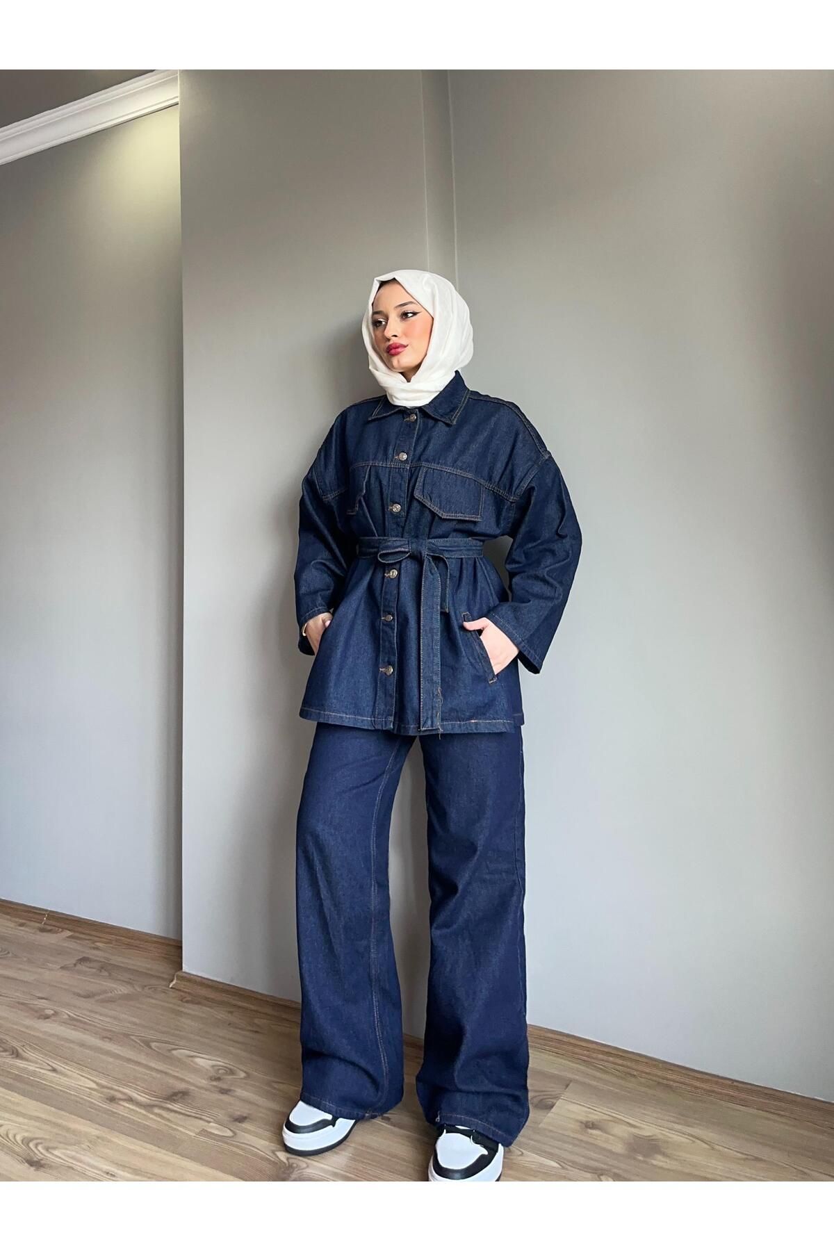 Özyürek Butik Kot Ceket Pantolon Takım