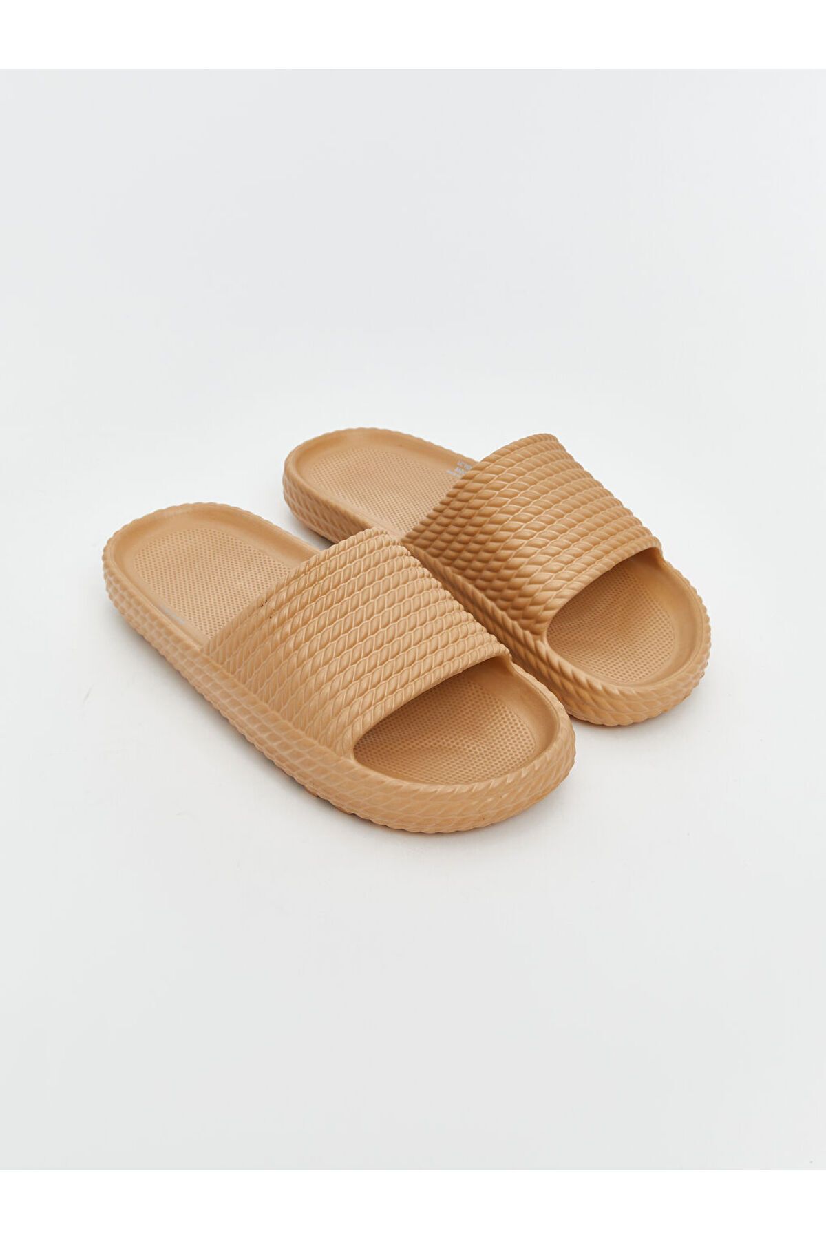 LC Waikiki LCW STEPS Bej Tek Bantlı Kadın Terlik