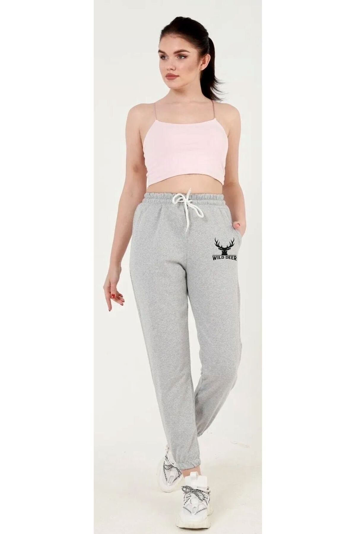 HOFFNUNG Jogger Unisex Compass Deer 2 Iplik Eşofman Altı