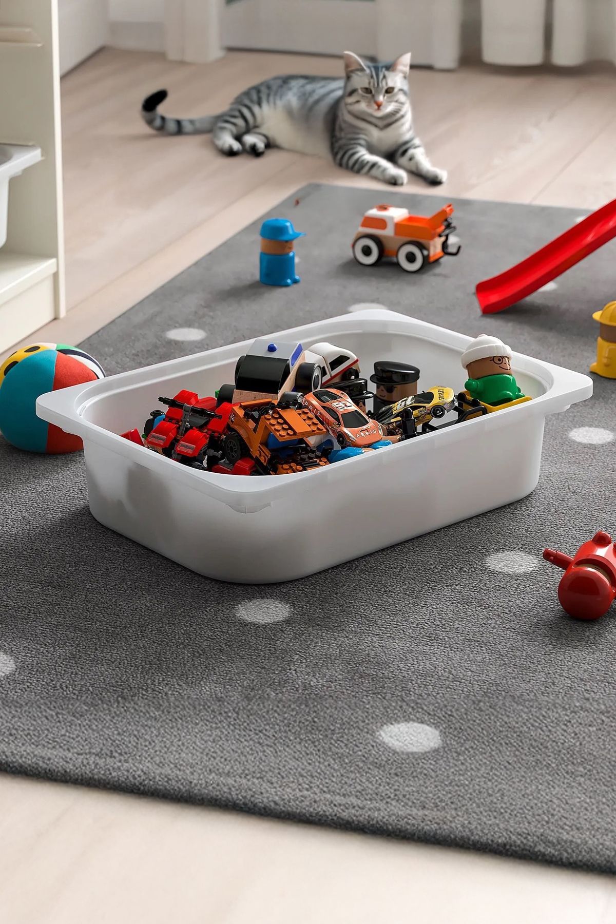 YüceerHome Montessori Oyuncak Dolabı Kutusu Saklama Kutusu 41x30,5x10 Cm Çocuklar Için Aktive Kutusu