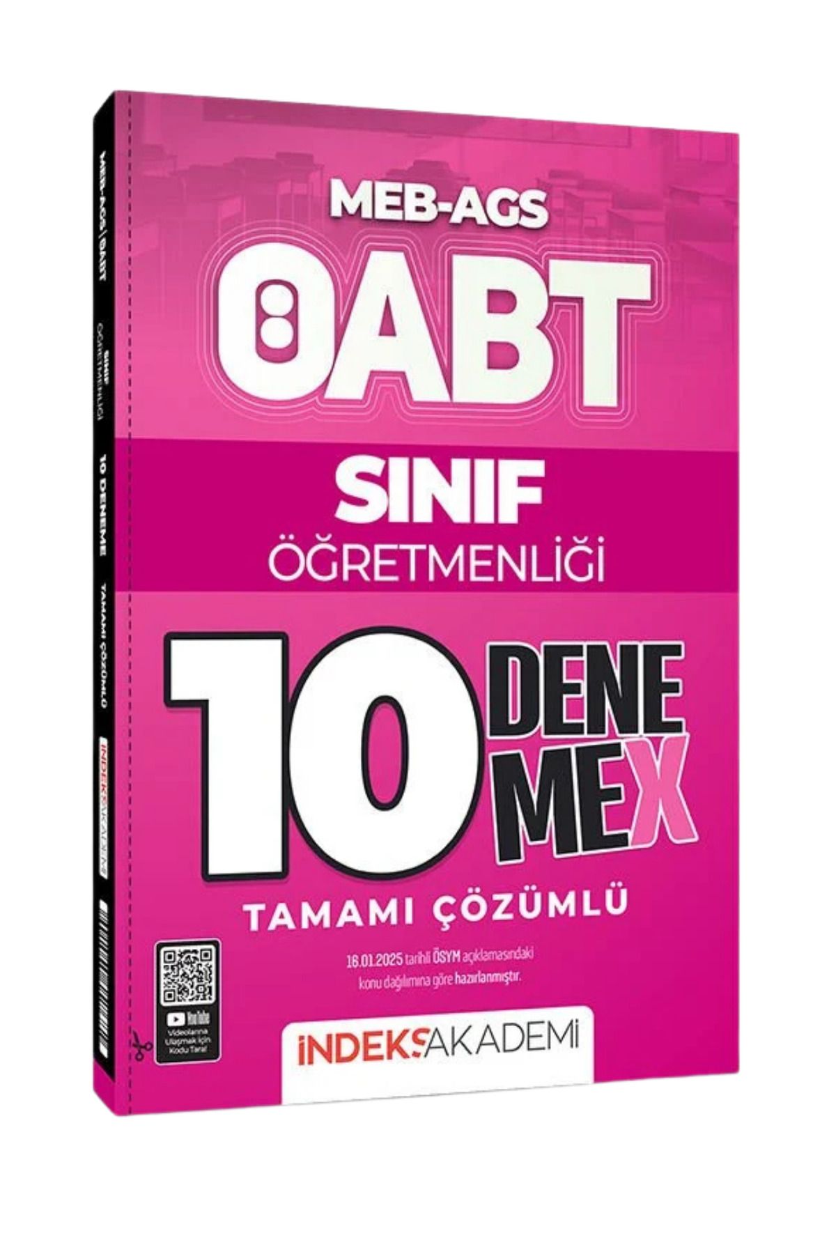 İndeks Akademi ÖABT MEB-AGS Sınıf Öğretmenliği Tamamı Çözümlü 10 DenemeX -YEP YENİ