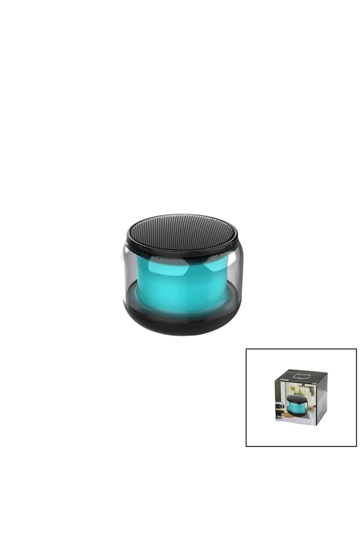 Lenaca Kavanoz Modeli - Mika Gövdeb Luetooth Wireless Mini Hoparlör Speaker Usb Şarjlı - Işıklı5w