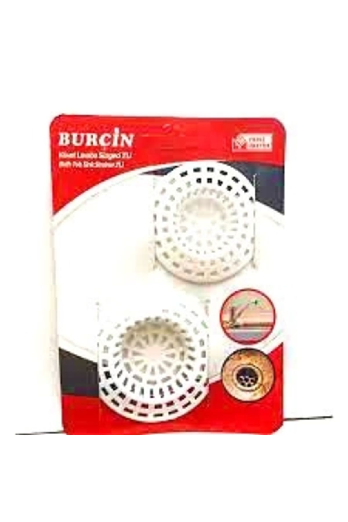 Lenaca 2 Parça Plastik Küvet Lavabo Süzgeç