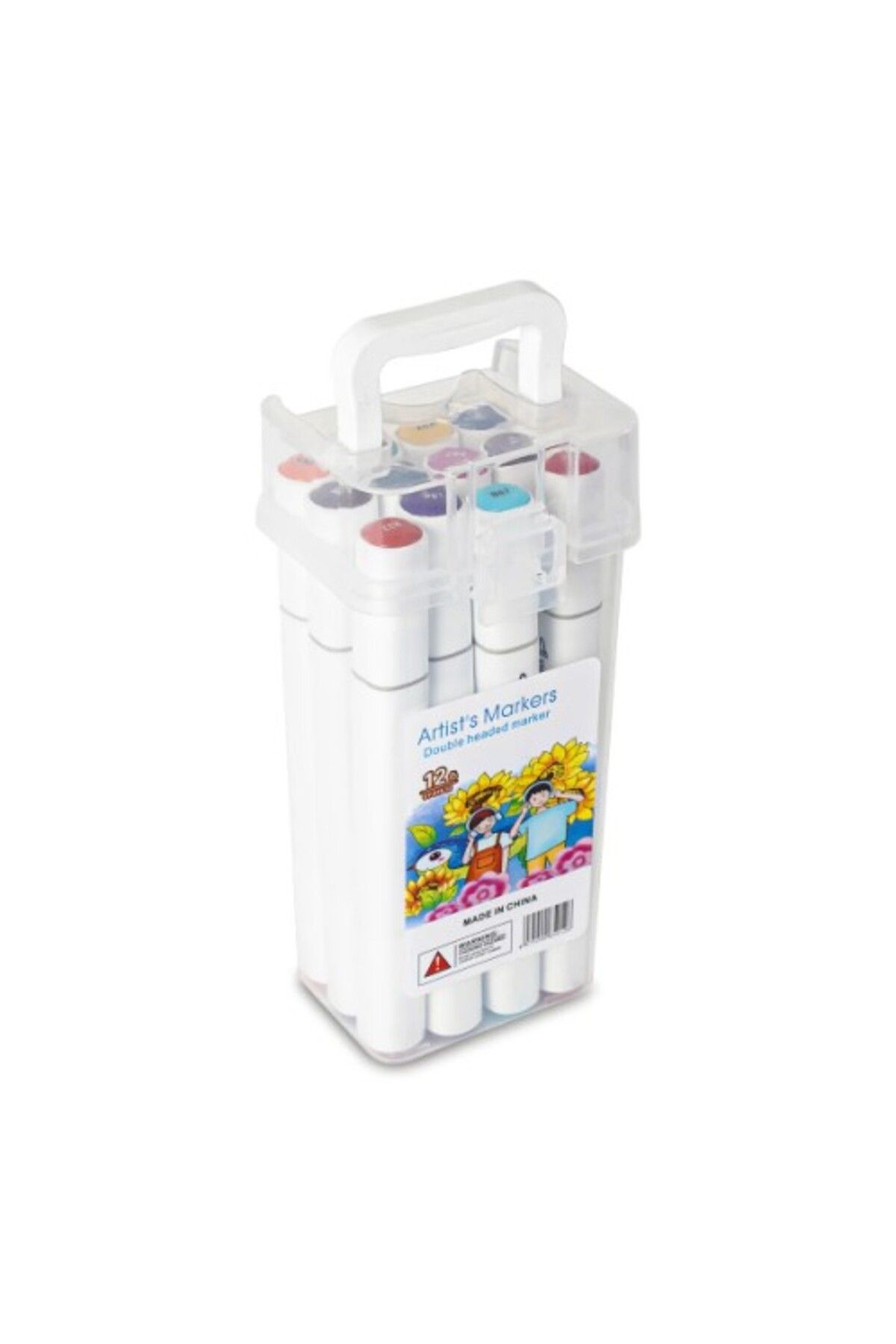 BellevieStore 12 Parça Çift Taraflı Marker Boya Kalemi