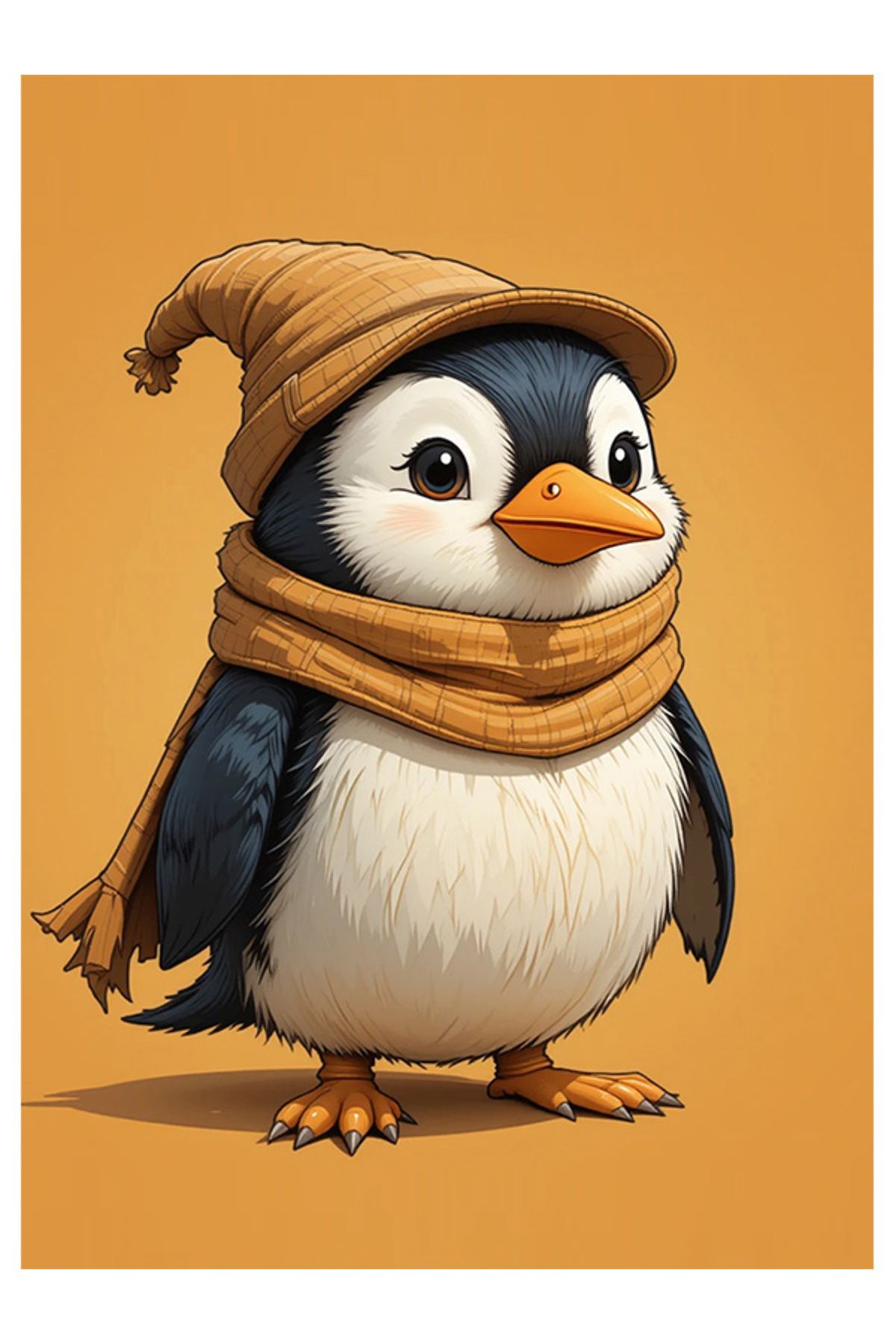 Bedeko Sevimli Penguen Ahşap Tablo