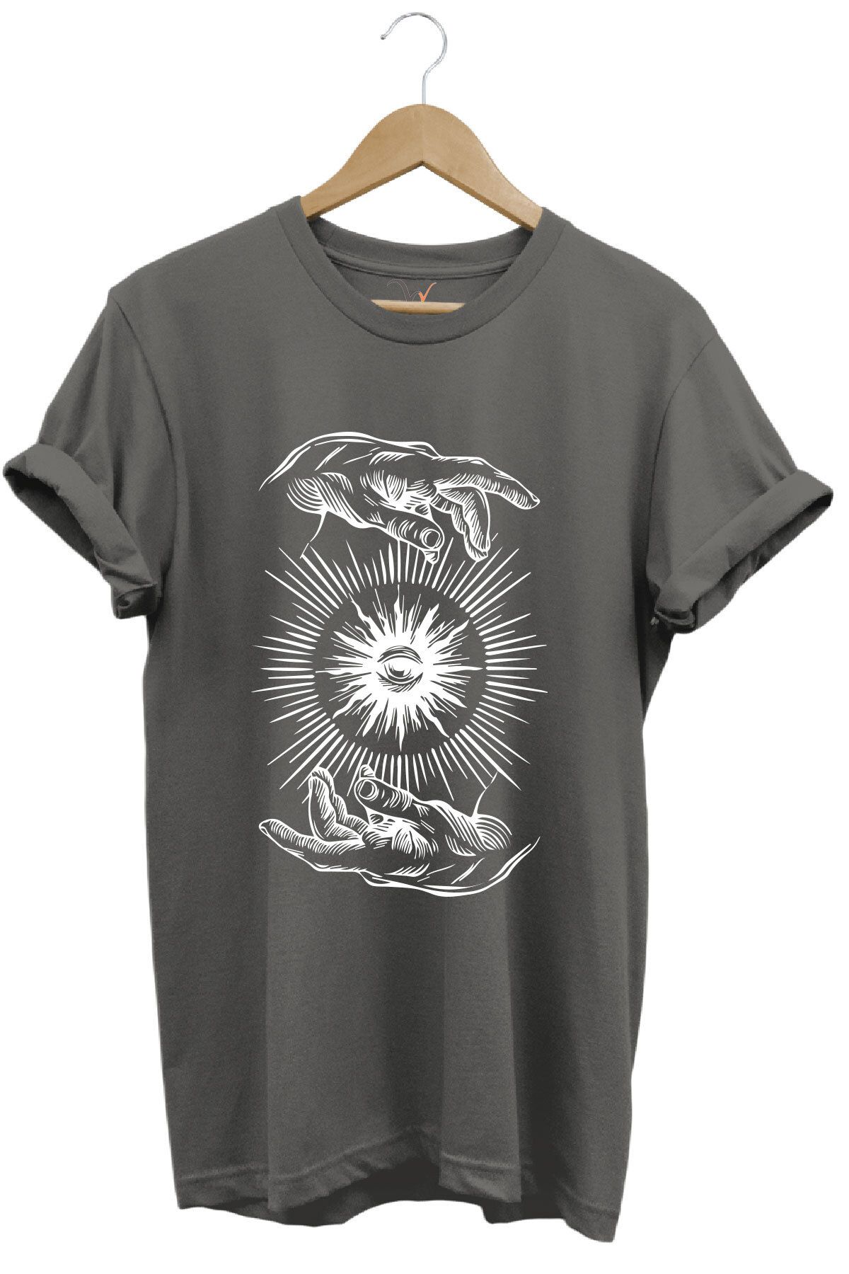 onsrawear Yaratılış Temalı %100 Pamuk Basic T-shirt