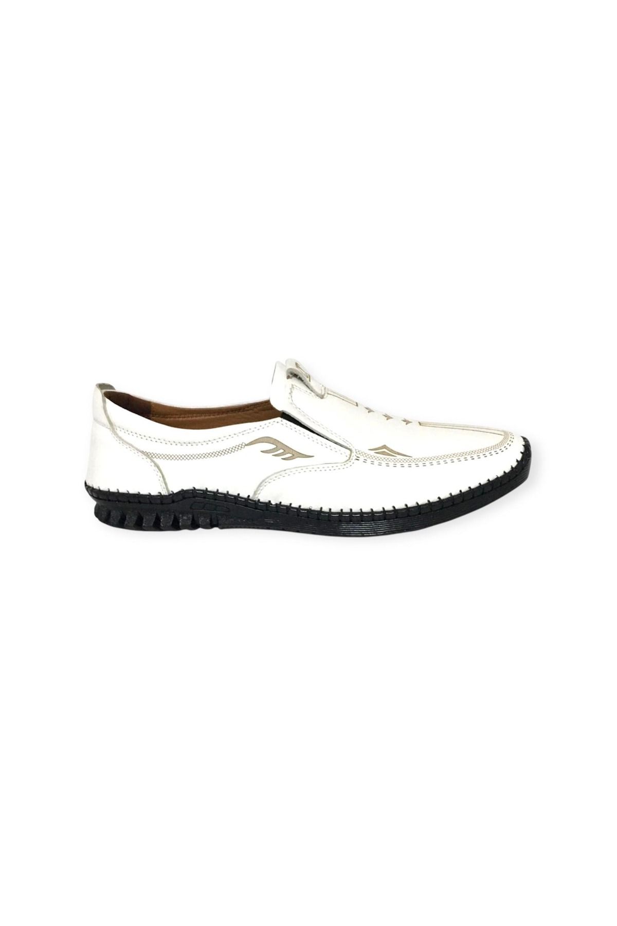 CATELLİ-100% Leather Orthopedic Men's Summer Comfortable Daily Laser Printed Sandal Shoes New Season 40-45 3