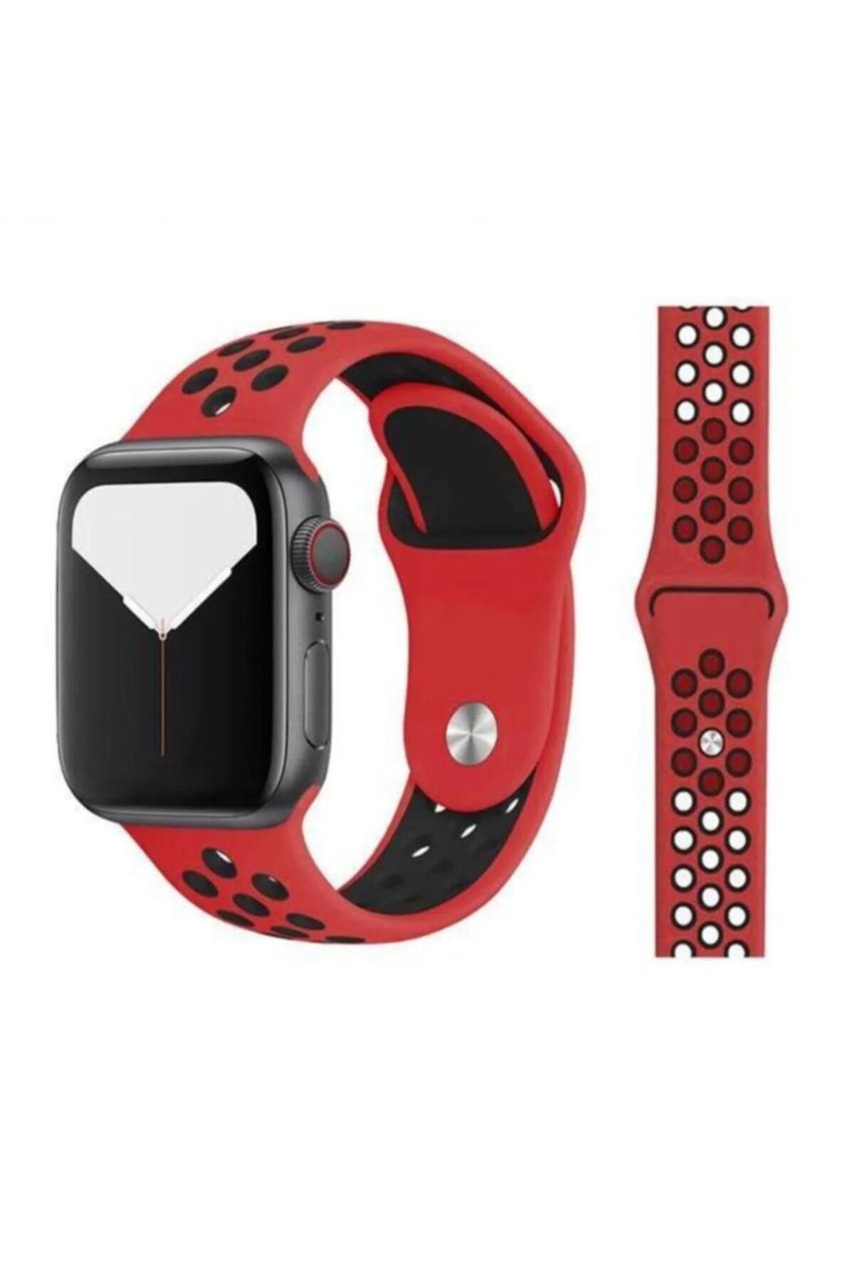 Bruntoo BR Apple Watch Series Ultra 10/9/8/7/6/5/4/SE/3/2/1 49mm-46mm-45mm-44mm-42mm M/L Beden Delikli kordon