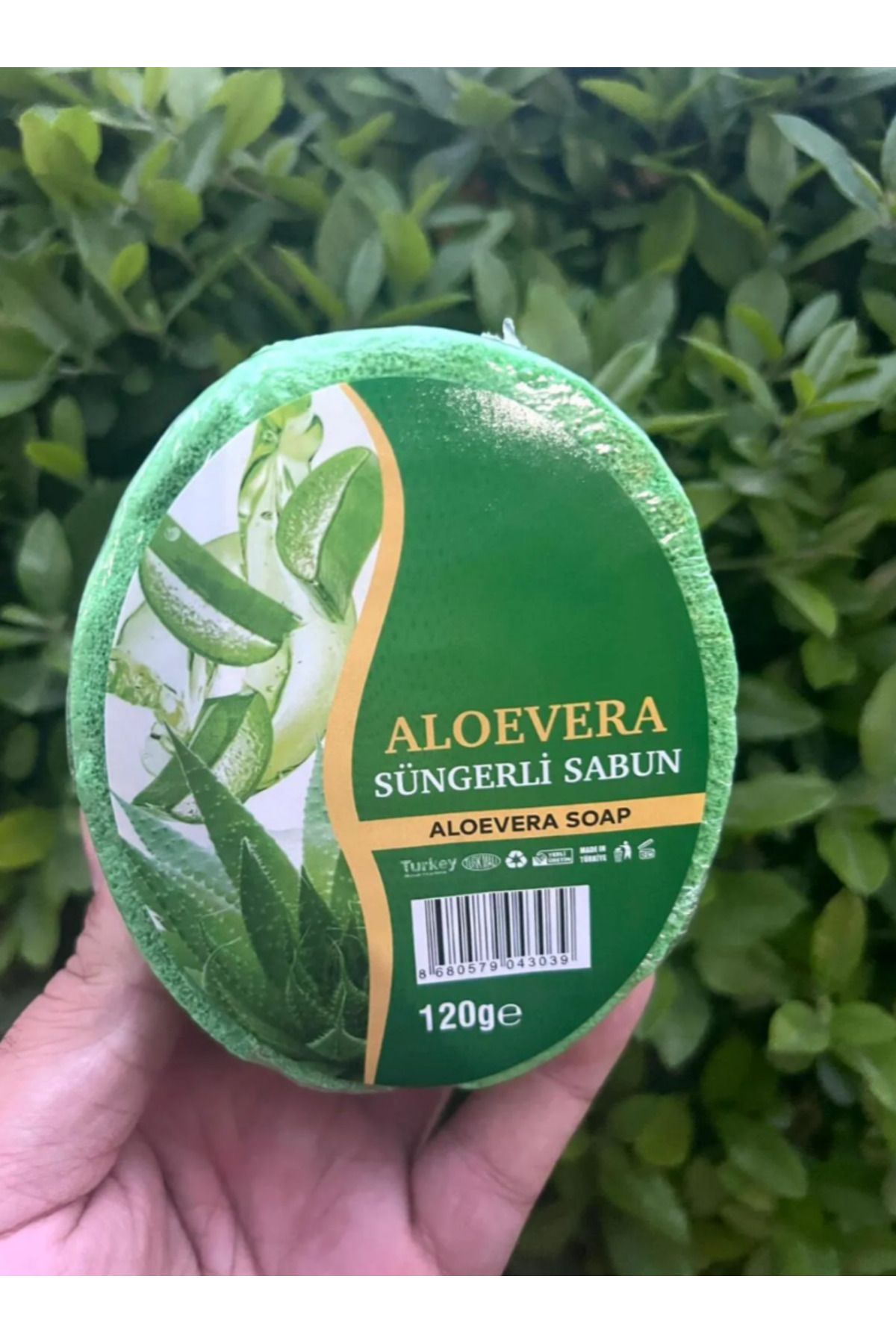 İnterNatural Aloevera Süngerli Sabun / Aloevera Soap 120g