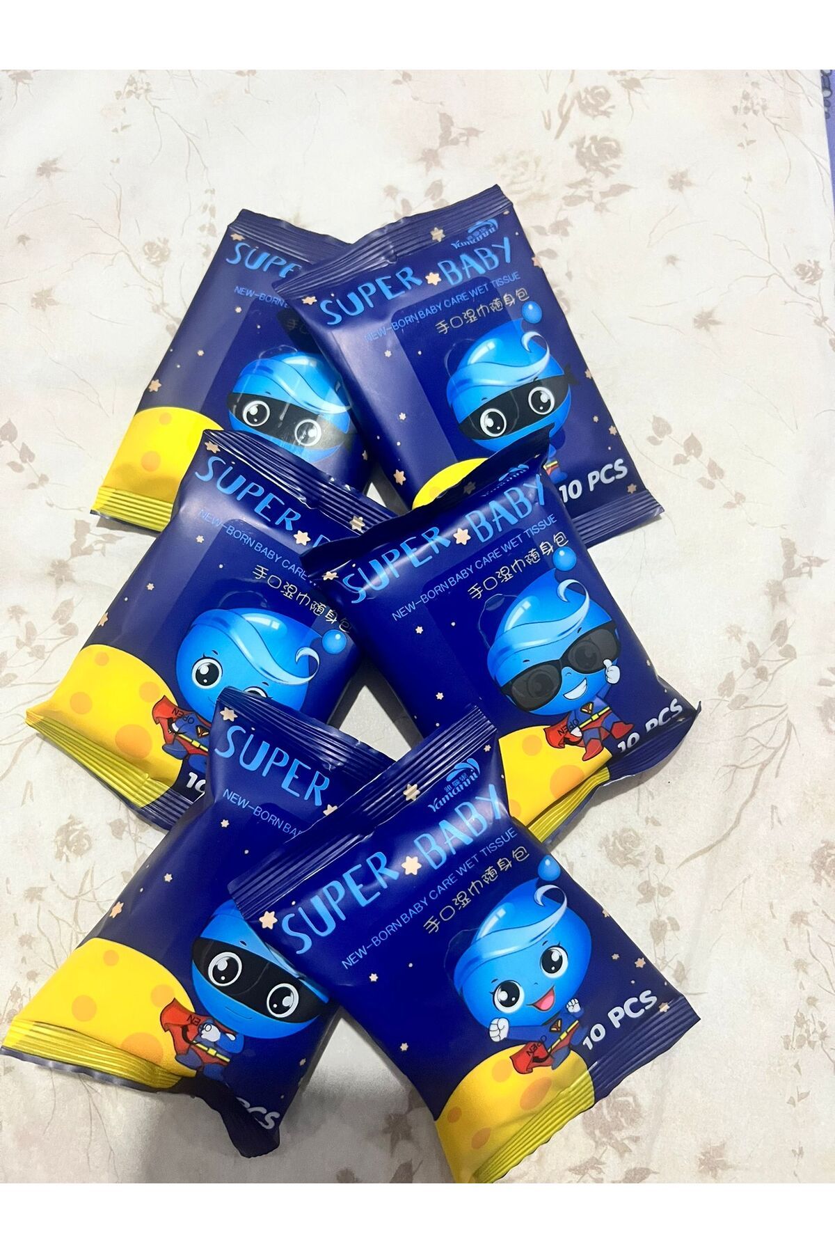 demirosa 6 PAKET SUPER BABY ISLAK MENDİL 60 ADET
