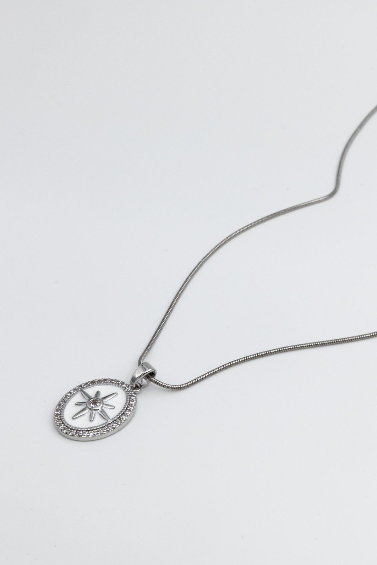 Limosse Jewelry Lyra Yıldız Detaylı Çelik Gümüş Kolye