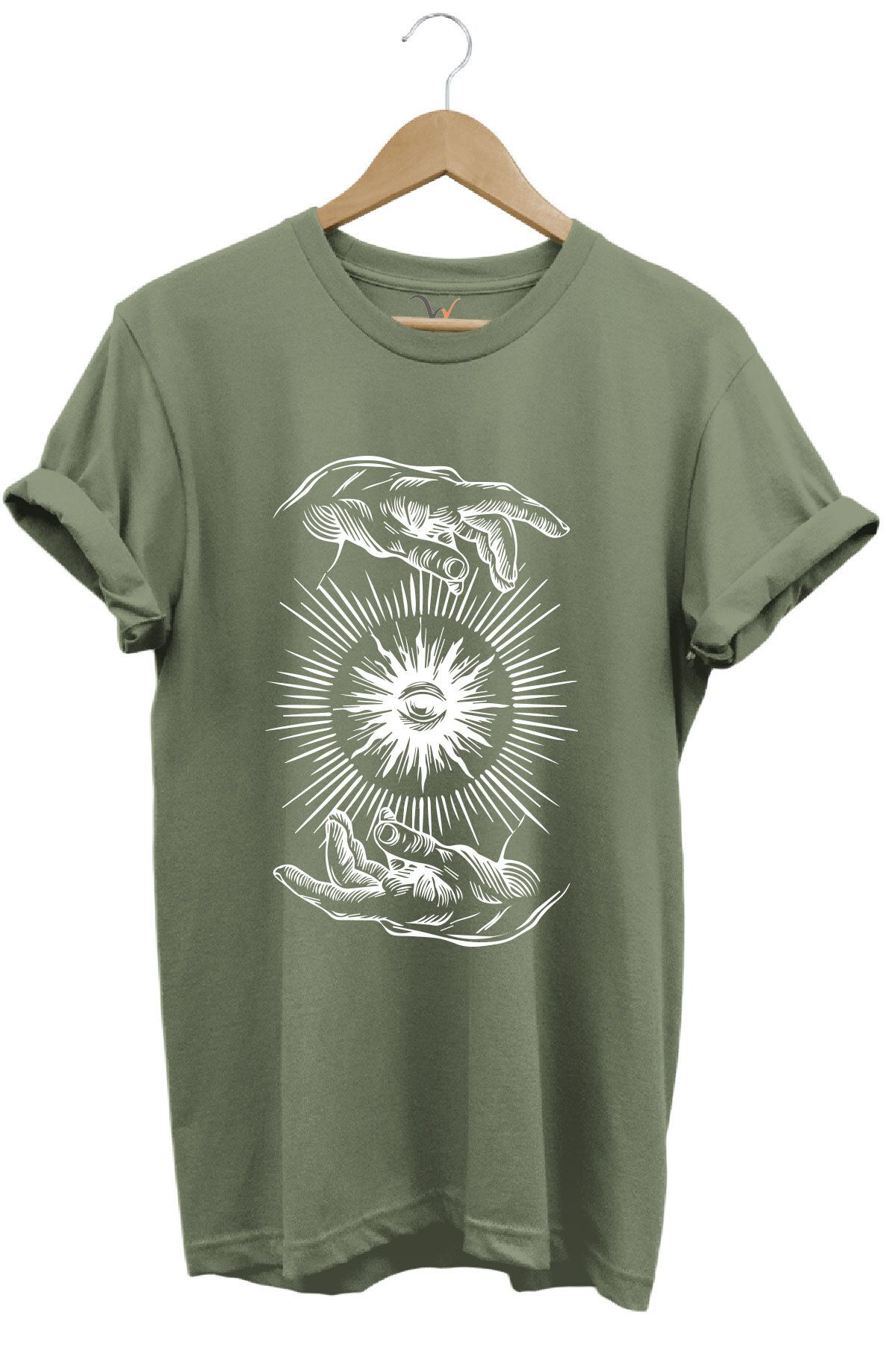onsrawear Yaratılış Temalı %100 Pamuk Basic T-shirt