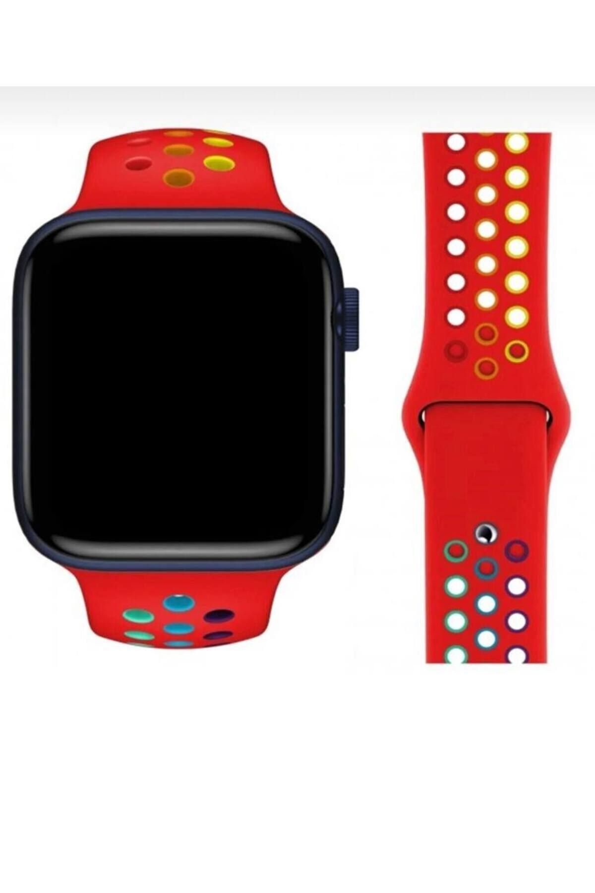 Bruntoo BR Apple Watch Series Ultra 10/9/8/7/6/5/4/SE/3/2/1 49mm-46mm-45mm-44mm-42mm M/L Beden Delikli kordon