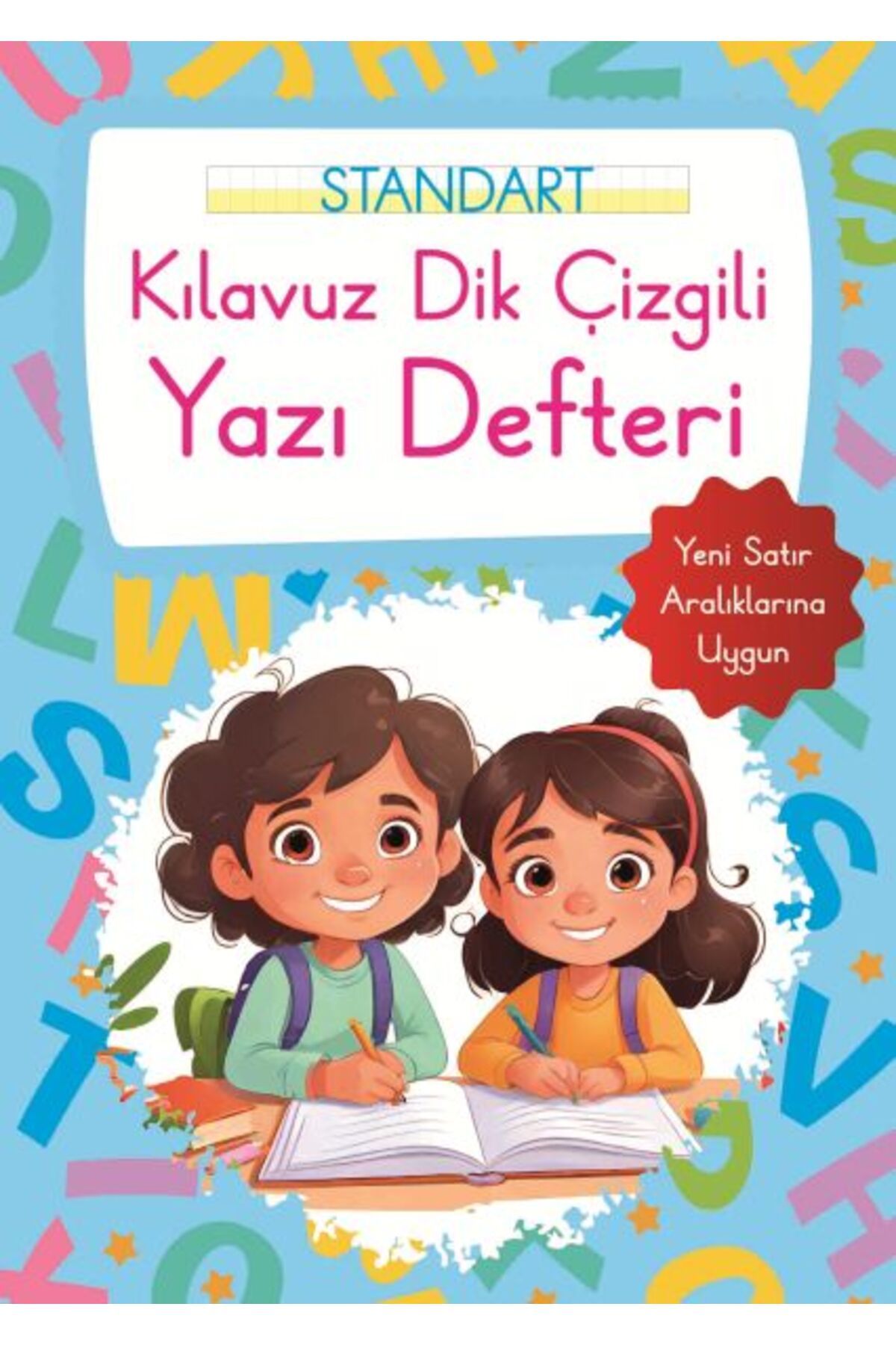 Parıltı Yayınları Kılavuz Dik Çizgili Yazı Defteri Büyük Boy - Mavi