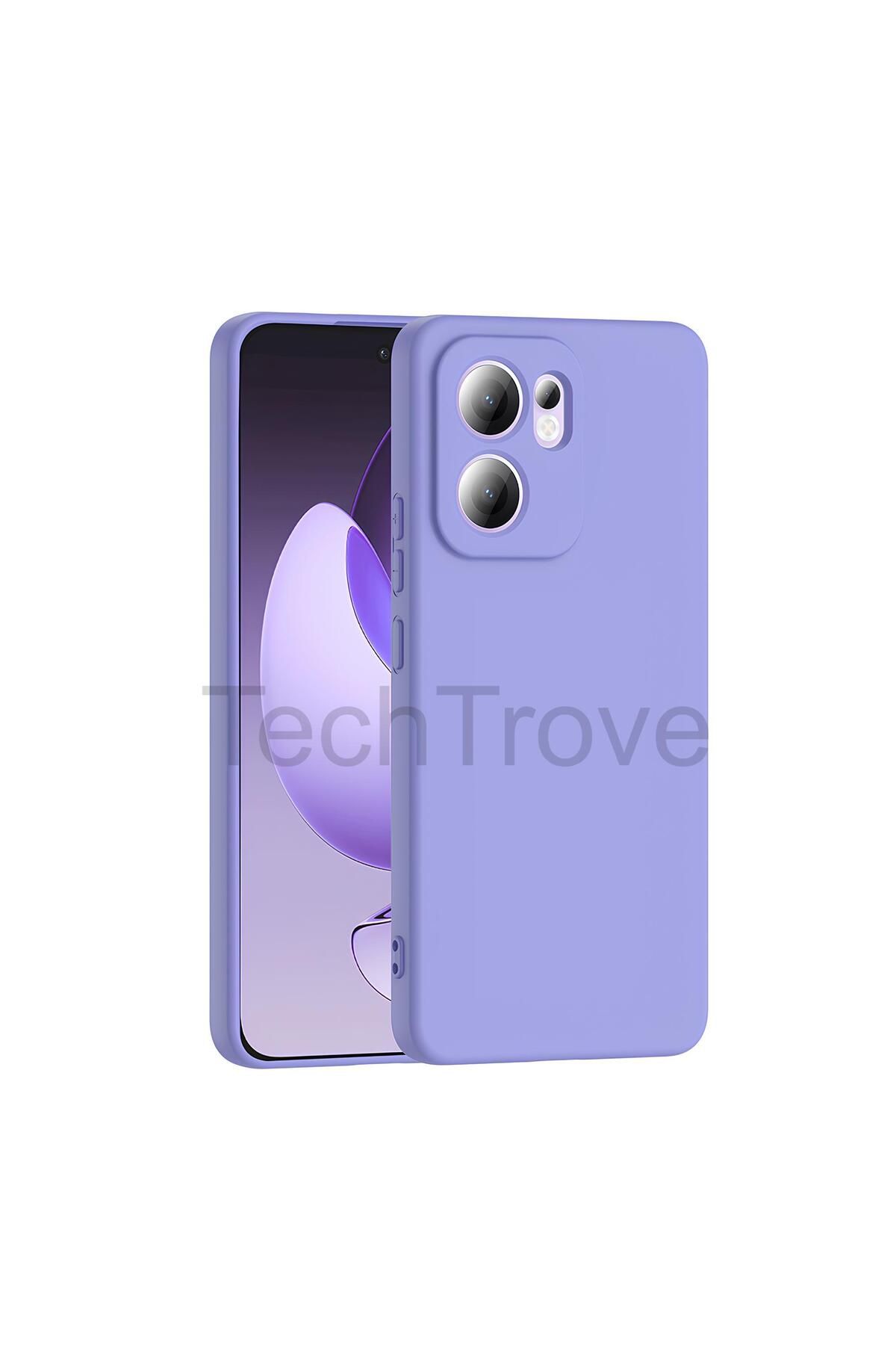 TechTrove Oppo Reno 13F 5G Kılıf İçi Kadife Süet Tasarımlı Kamera Korumalı Renkli Silikon Kapak