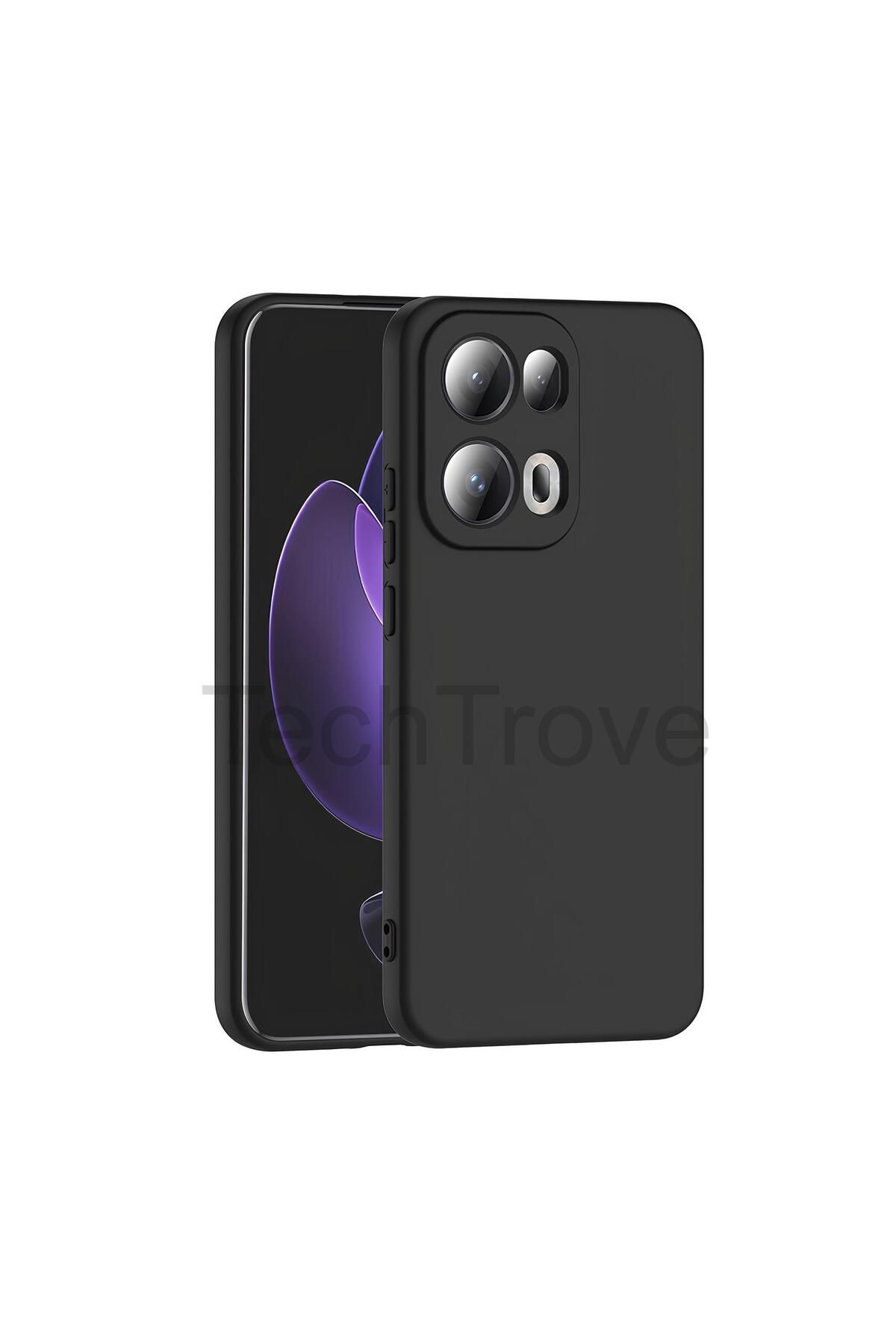 TechTrove Oppo Reno 13 Pro Kılıf İçi Kadife Süet Tasarımlı Kamera Korumalı Renkli Silikon Kapak