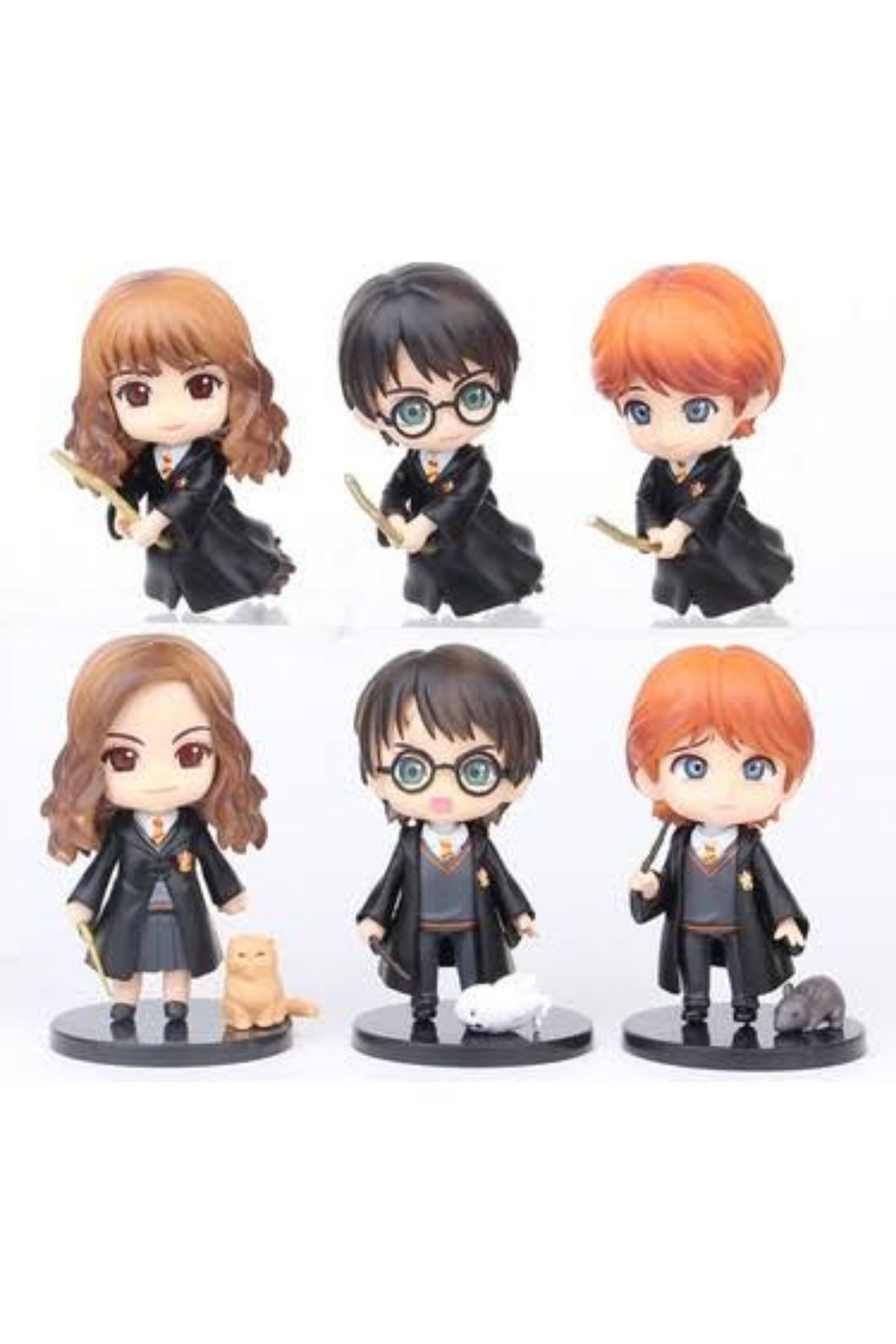 admay Harry Potter, Hermione, Ron Koleksiyon Figür Seti 6'lı set Halinde