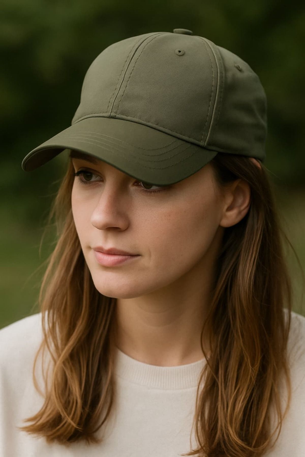 WOHOME Unisex Basic Cap Düz Şapka-Kadın Şapka-