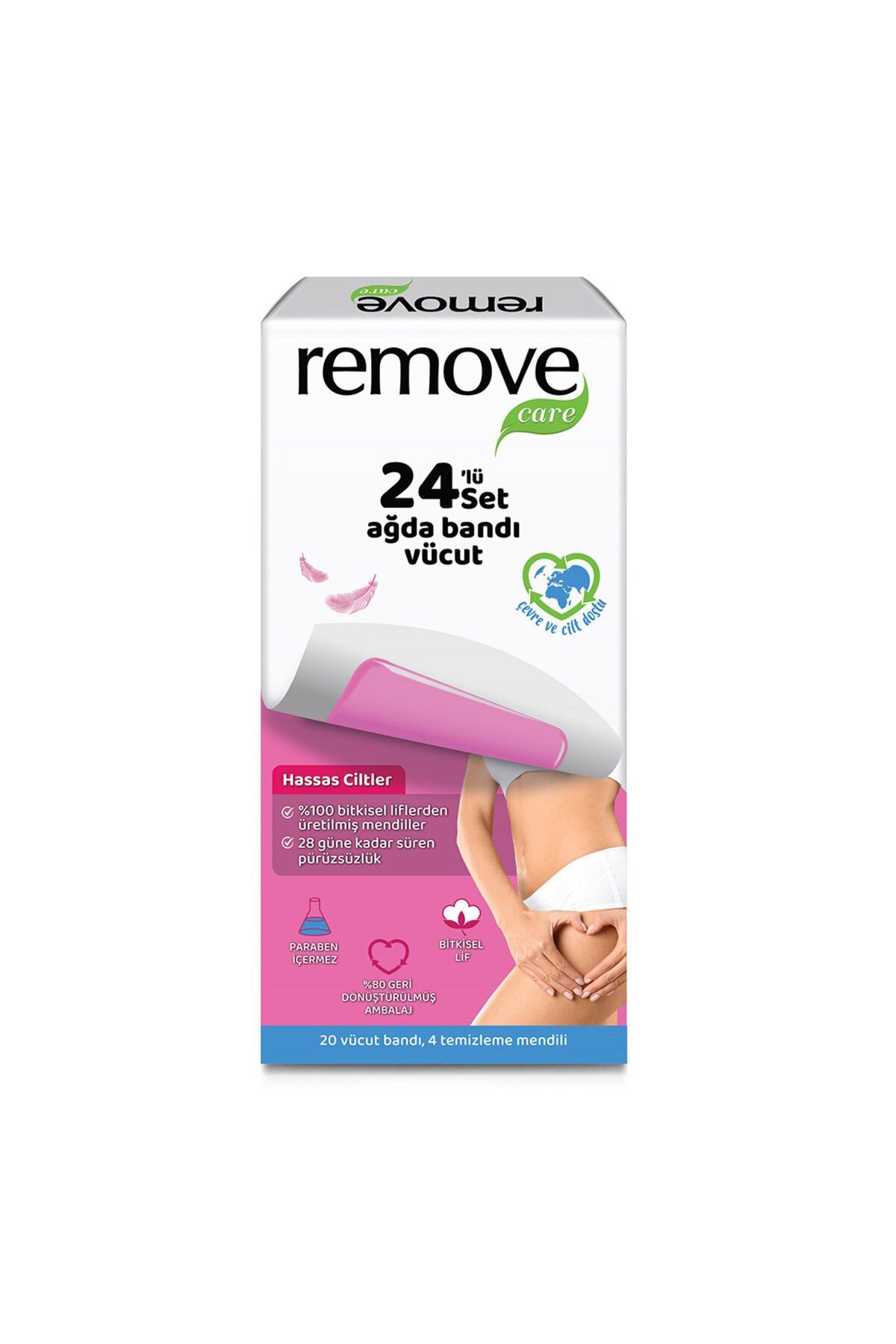 MATMEL Remove Care Vücut Ağda Bandı Hassas Ciltler 20'li