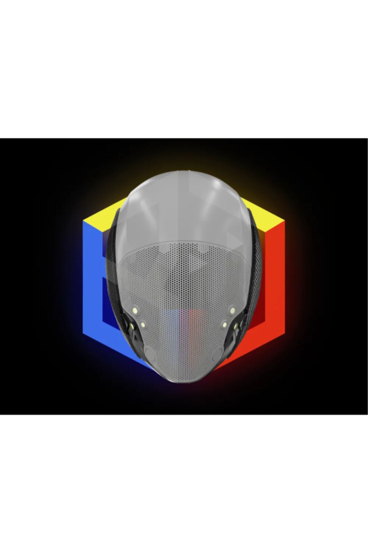 NOMOTHETIC Ghost Desenli Kask – Dekoratif Model