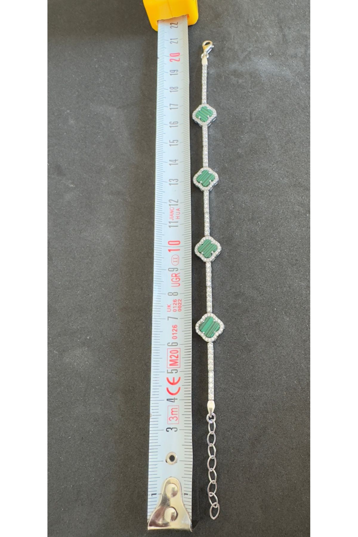 lolajewelry luxury style zirkon taşlı mercanlı tiff 925 ayar gümüş bileklik