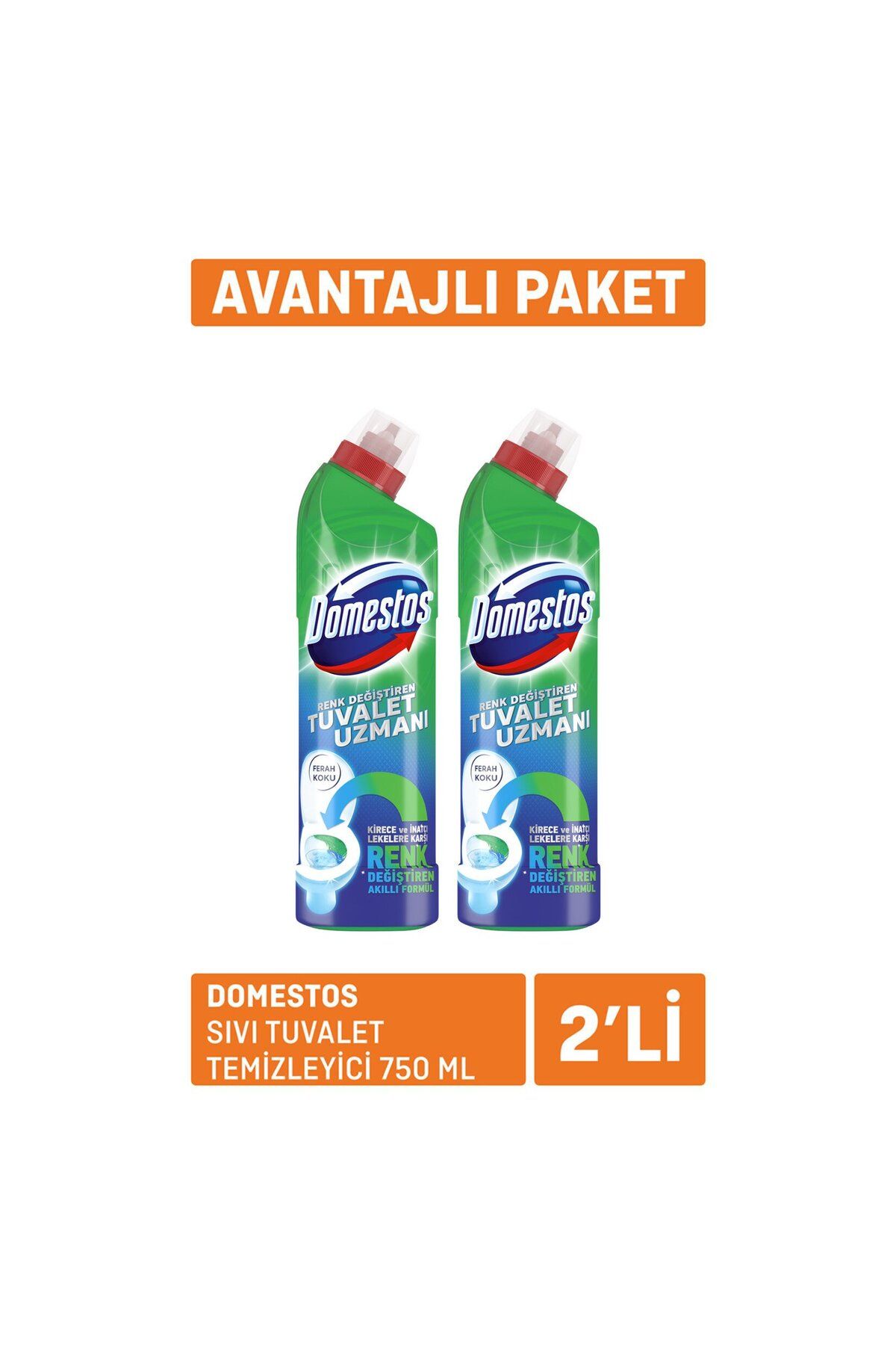Domestos Sıvı Tuvalet Temizleyici 2 X 750 Ml
