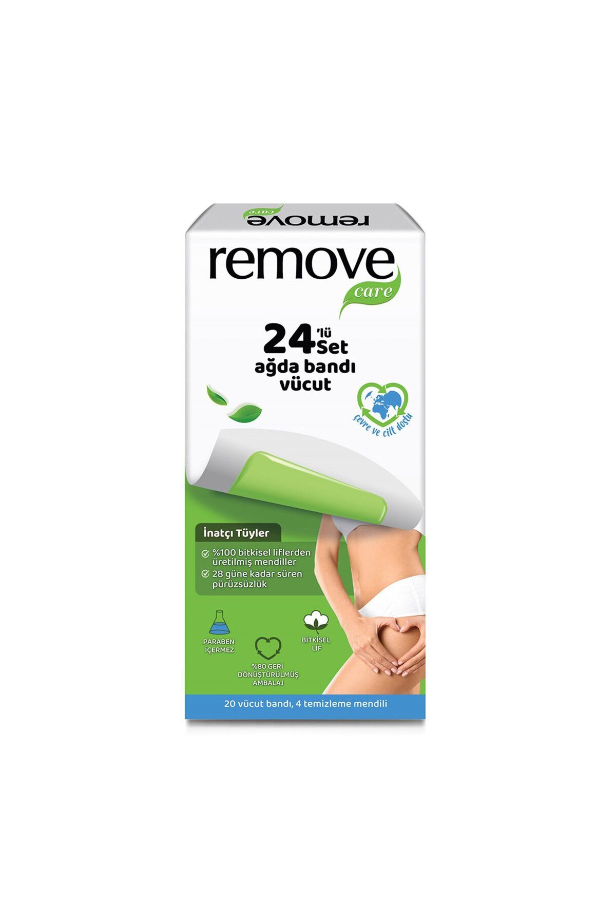 MATMEL Remove Care Vücut Ağda Bandı İnatçı & Sık Tüyler 20'li