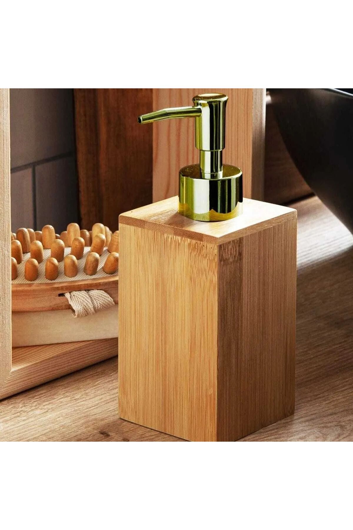 mucit home Bambu Sıvı Sabunluk