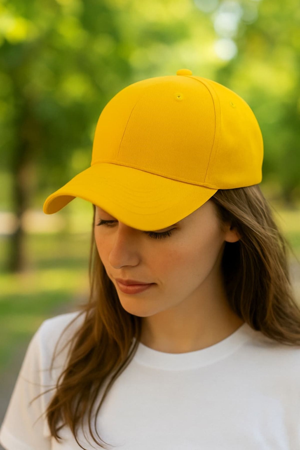 WOHOME Unisex Basic Cap Düz Şapka-Kadın Şapka-