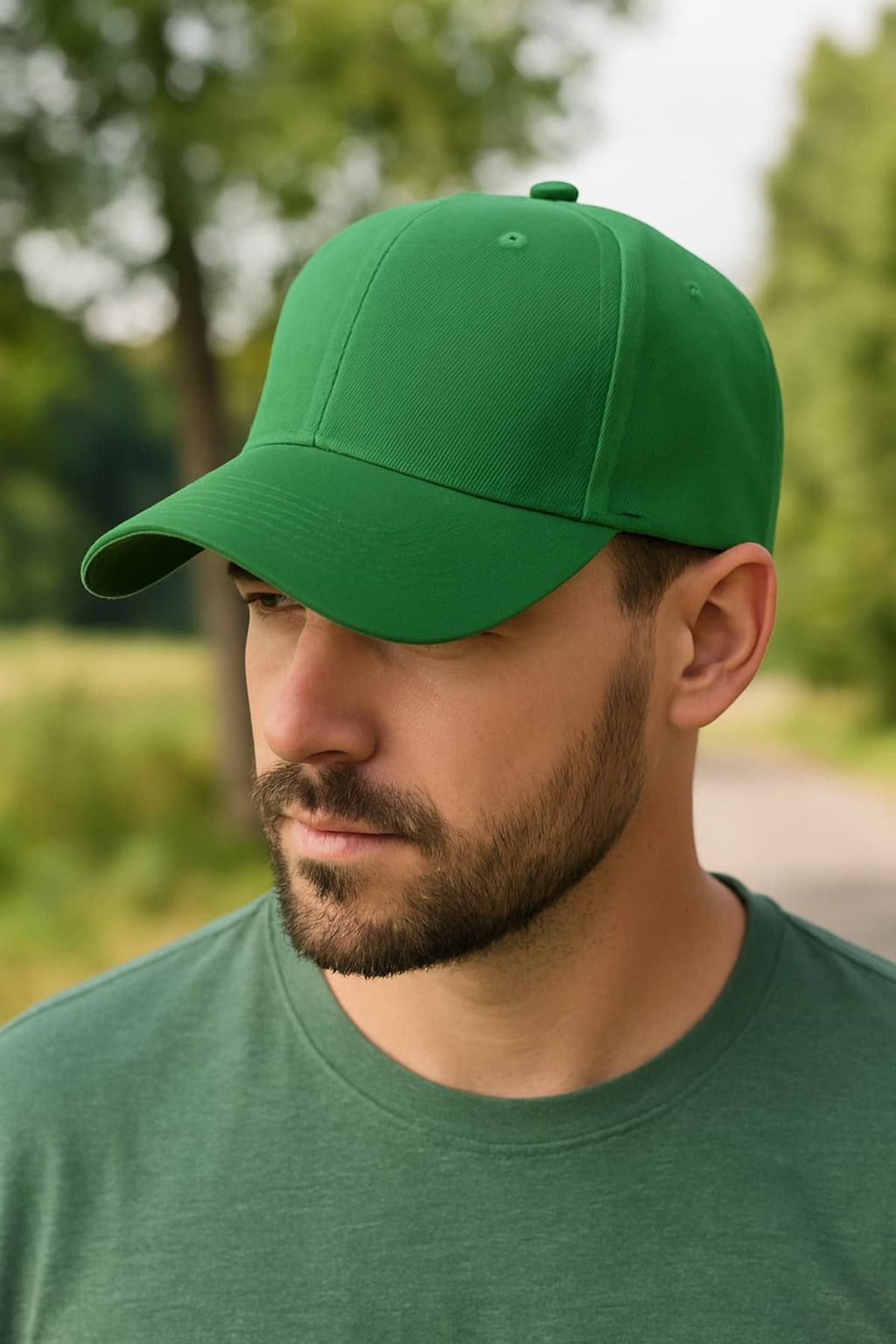 WOHOME Unisex Basic Cap Düz Şapka- Erkek -
