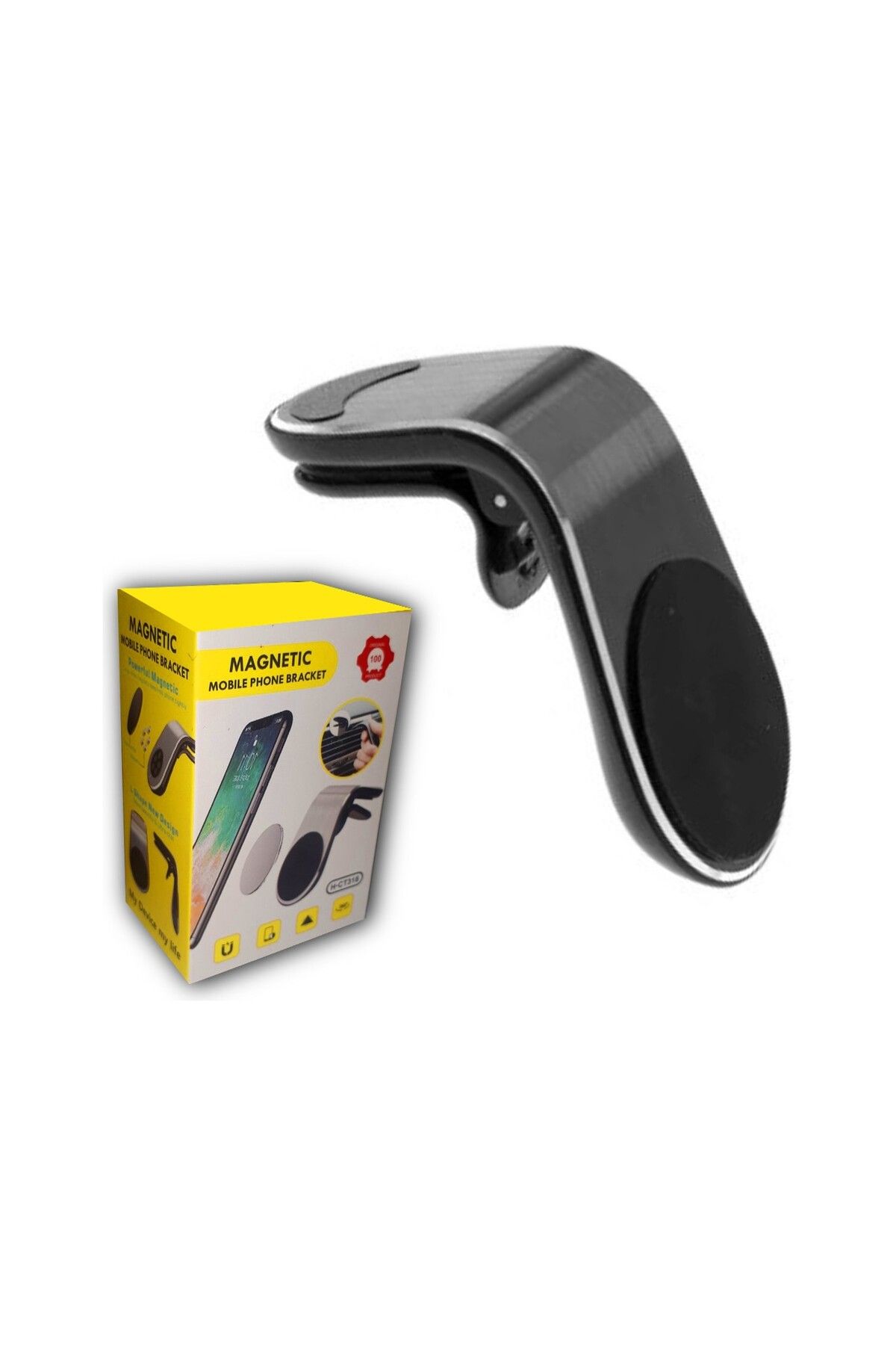 Canpay Oto Araba Araç İçi Araç İçi Telefon Tutucu 360° Dönen, Güçlü Mıknatıslı & Havalandırma Izgara Uyumlu