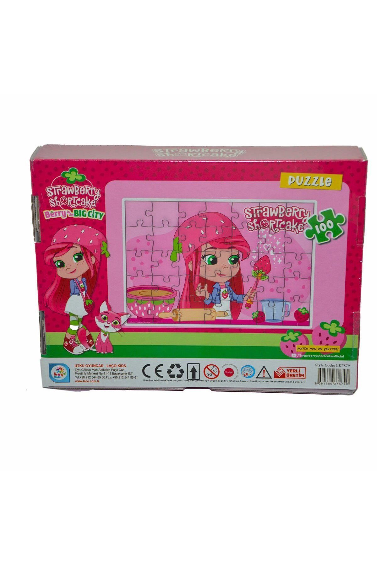 Aymir Ticaret CK7879 ÇİLEK KIZ 100 Parça Kutu Puzzle-Utku