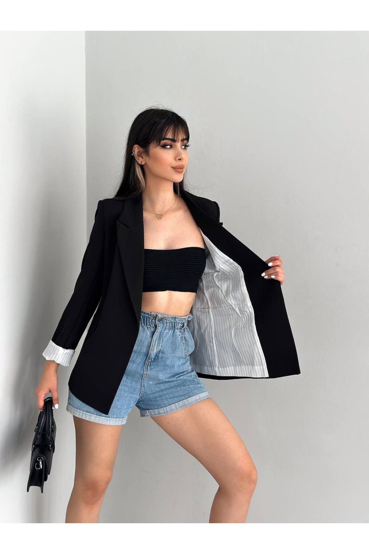 MVK GİYİM Astarlı Blazer Ceket