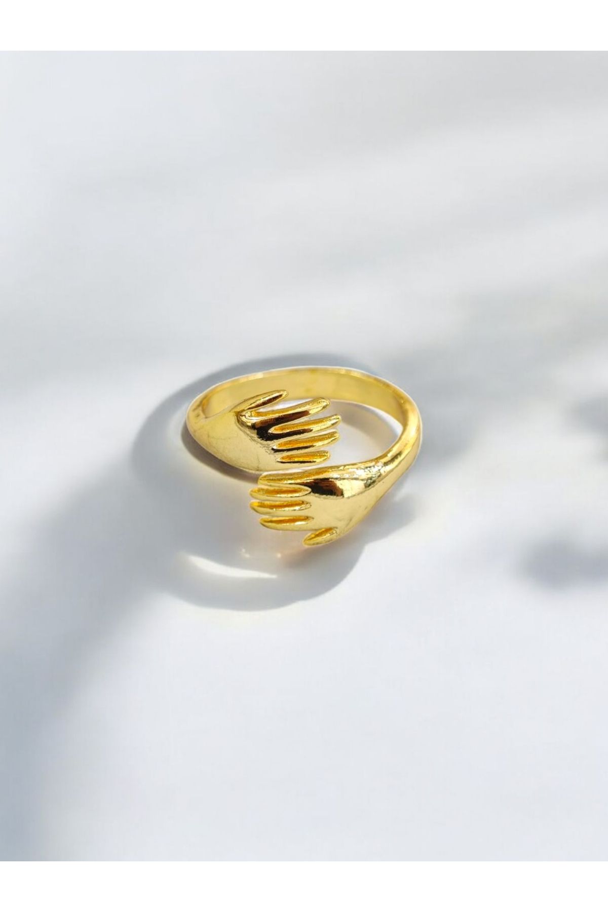 Bluw Jewelry Sarılan El Yüzük Ayarlanabilir Model