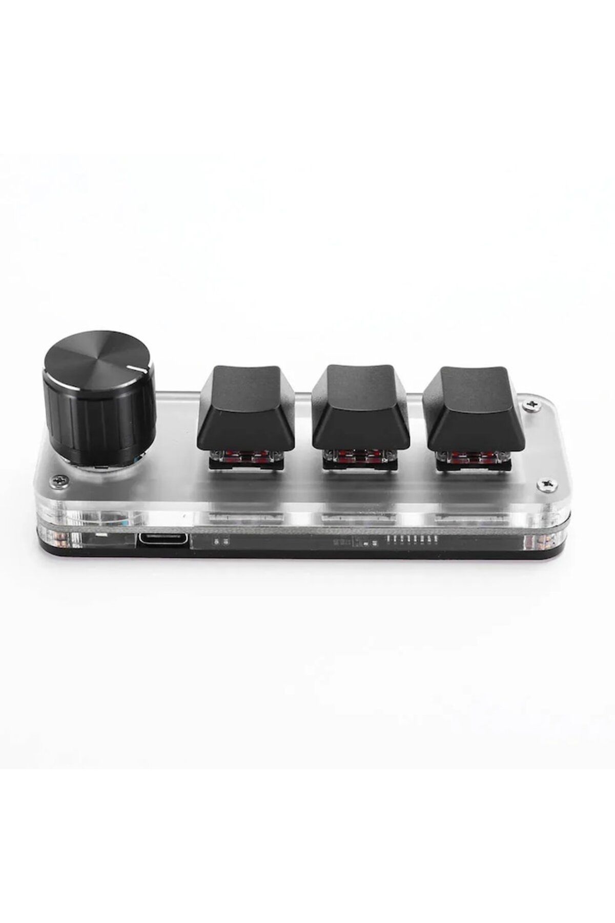 OEM-Mini Mechanical Macro Keyboard for Gaming, 3 Keys, 1 Potentiometer, Programmable, USB Connection, Bl 3