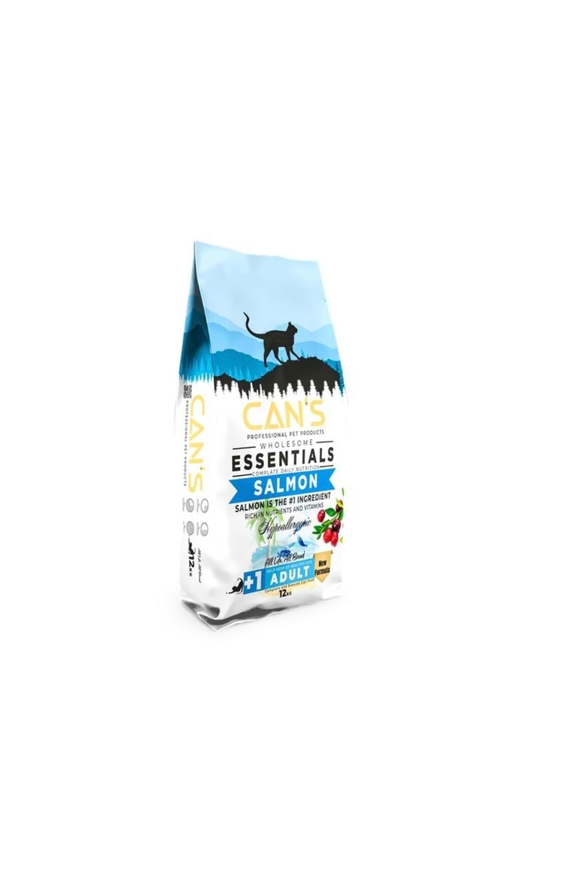 Cans Cat Adult Yetişkin Kedi Maması 12 Kg Salmon Balıklı