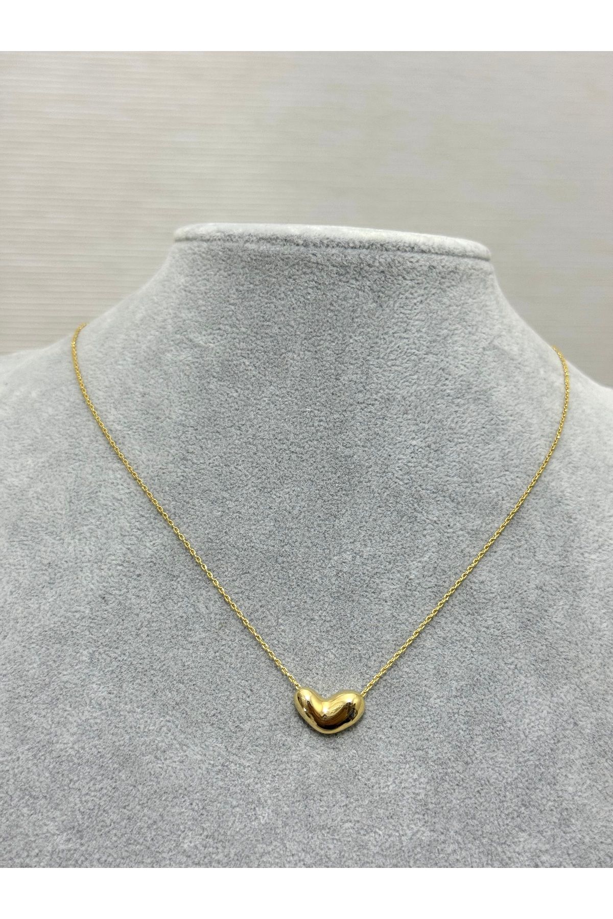 XUPING JEWELRY 18K kalpli gold kolye paslanmaz kararmaz